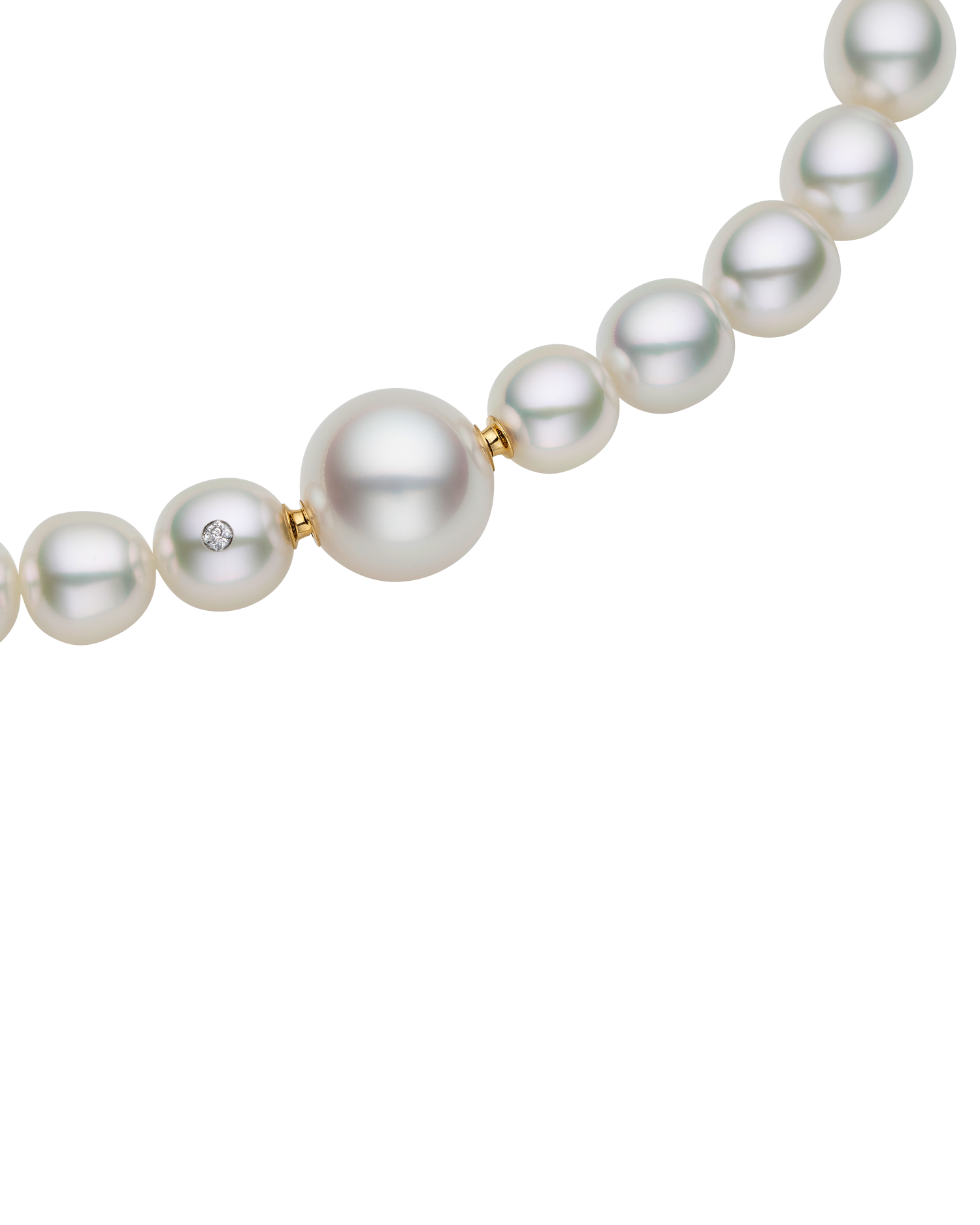 Round Pearl Clasp | 15mm Round Pearl and Yellow Gold 2