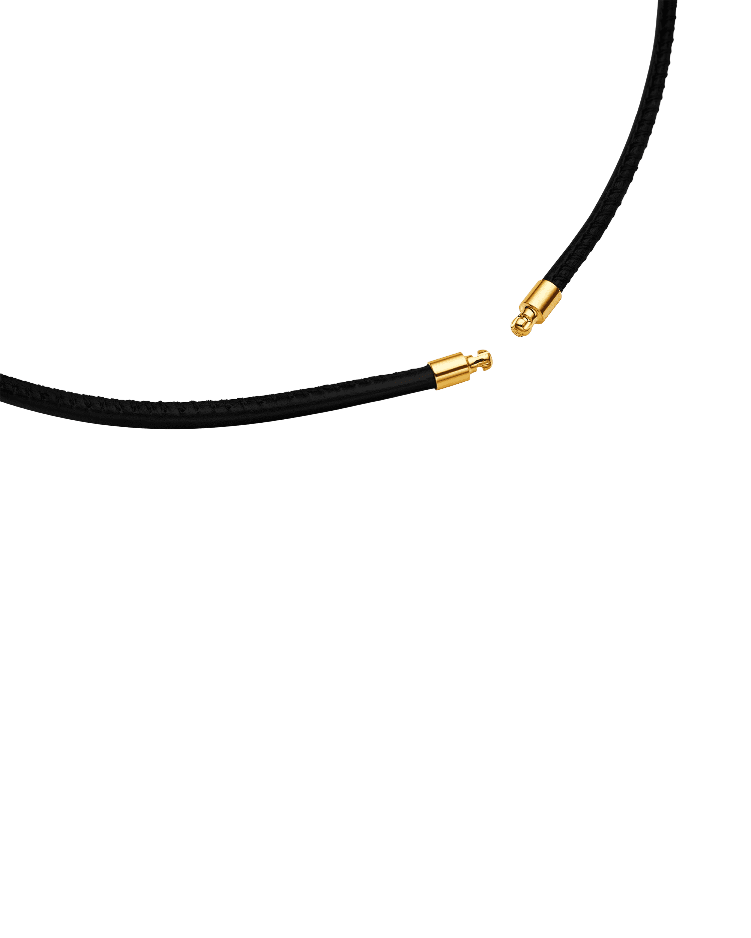 Leather and Pearl Necklace | 15mm Round Pearl, Leather, and Yellow Gold 3