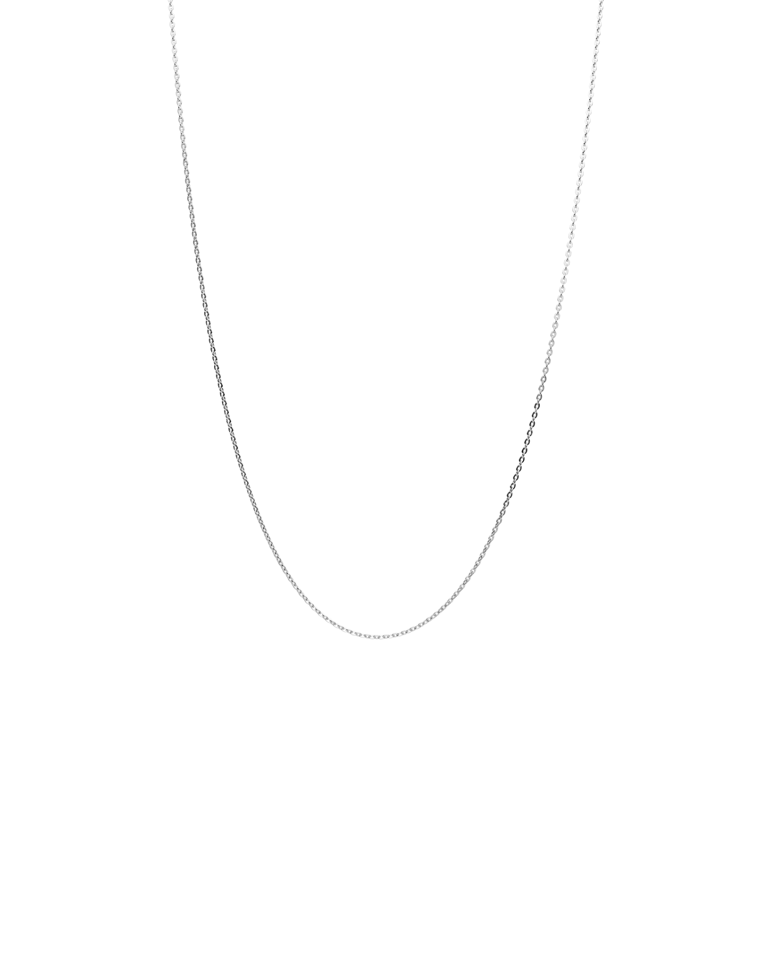 Fine Mirror Trace Chain | White Gold 1