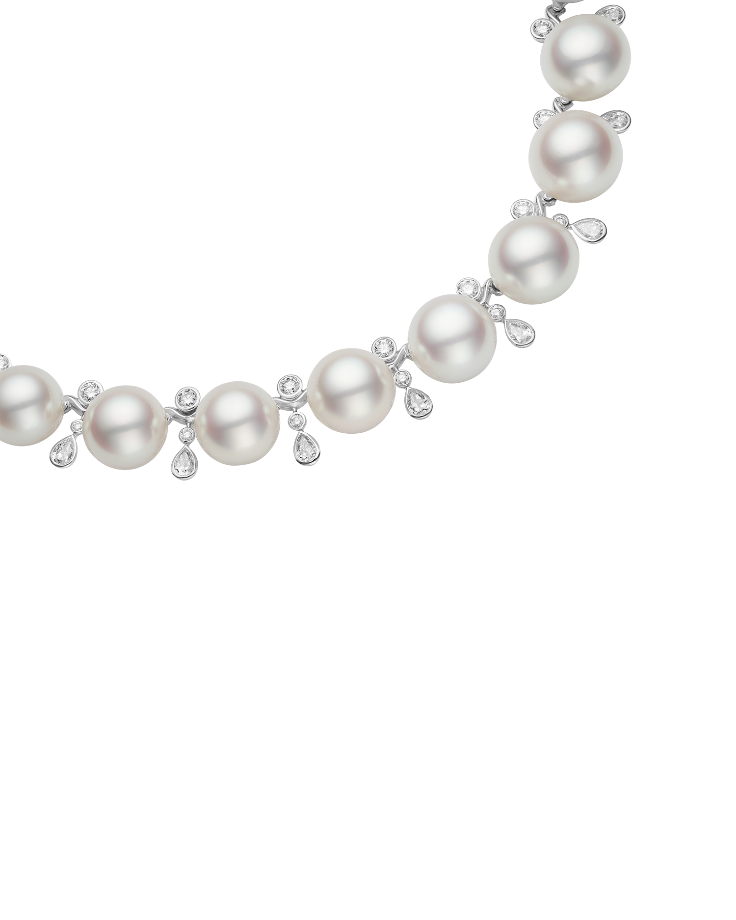 Button Wave Pearl Collier I25N07PPB15