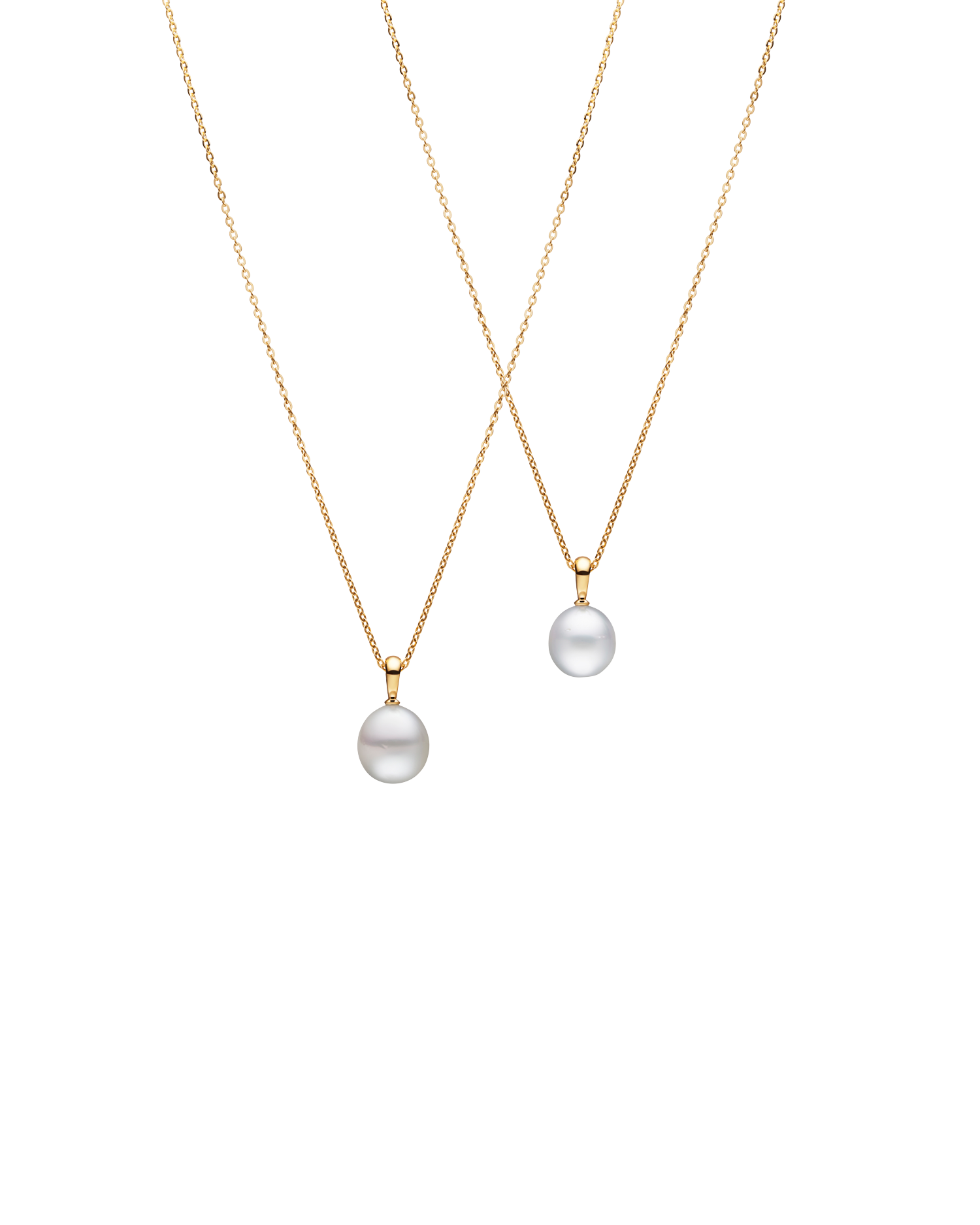 Classic Pearl Necklace | 9mm Pearl and Yellow Gold