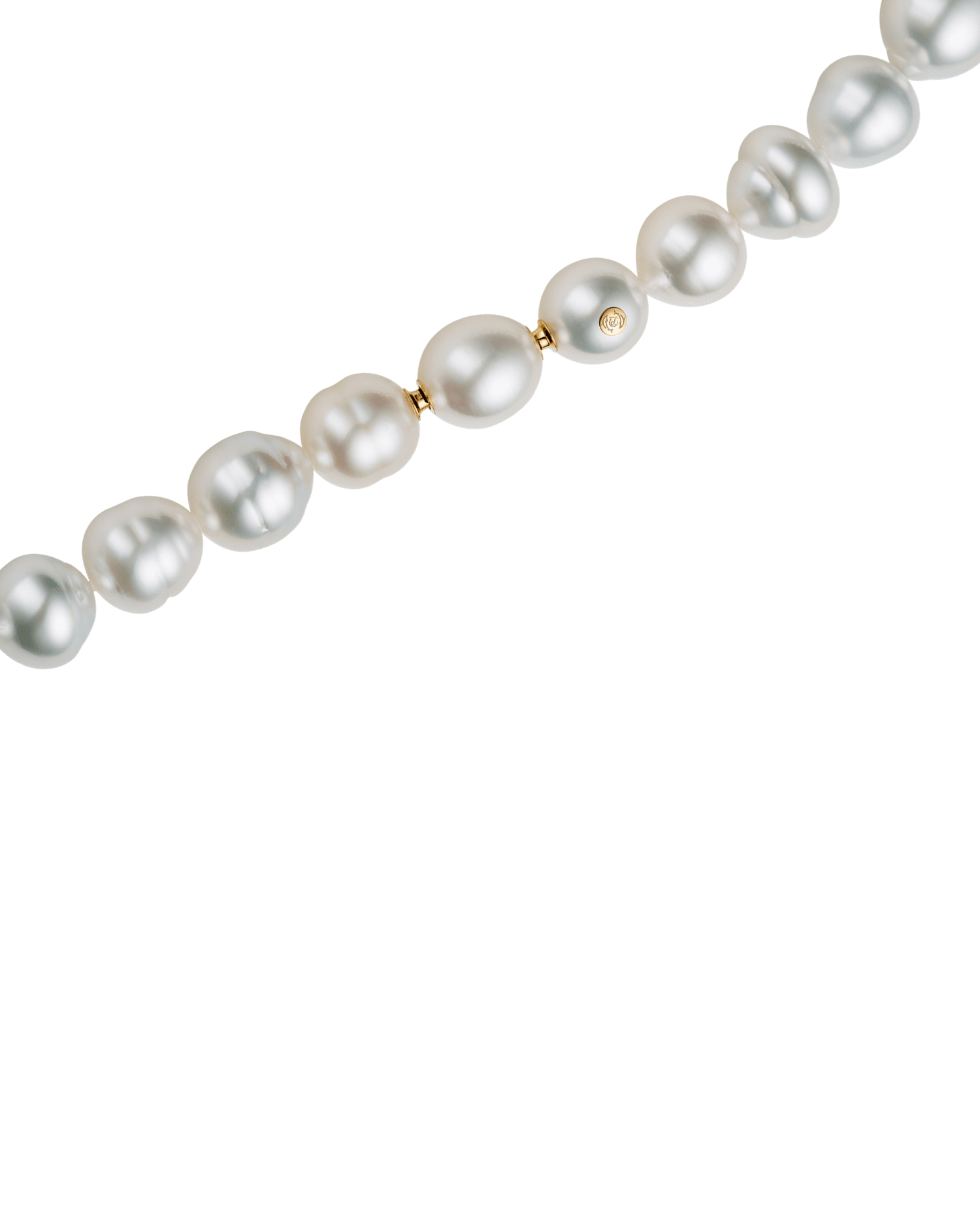 Delfini Pearl Choker Strand Necklace | 10-14mm Pearls and Rose Gold 3