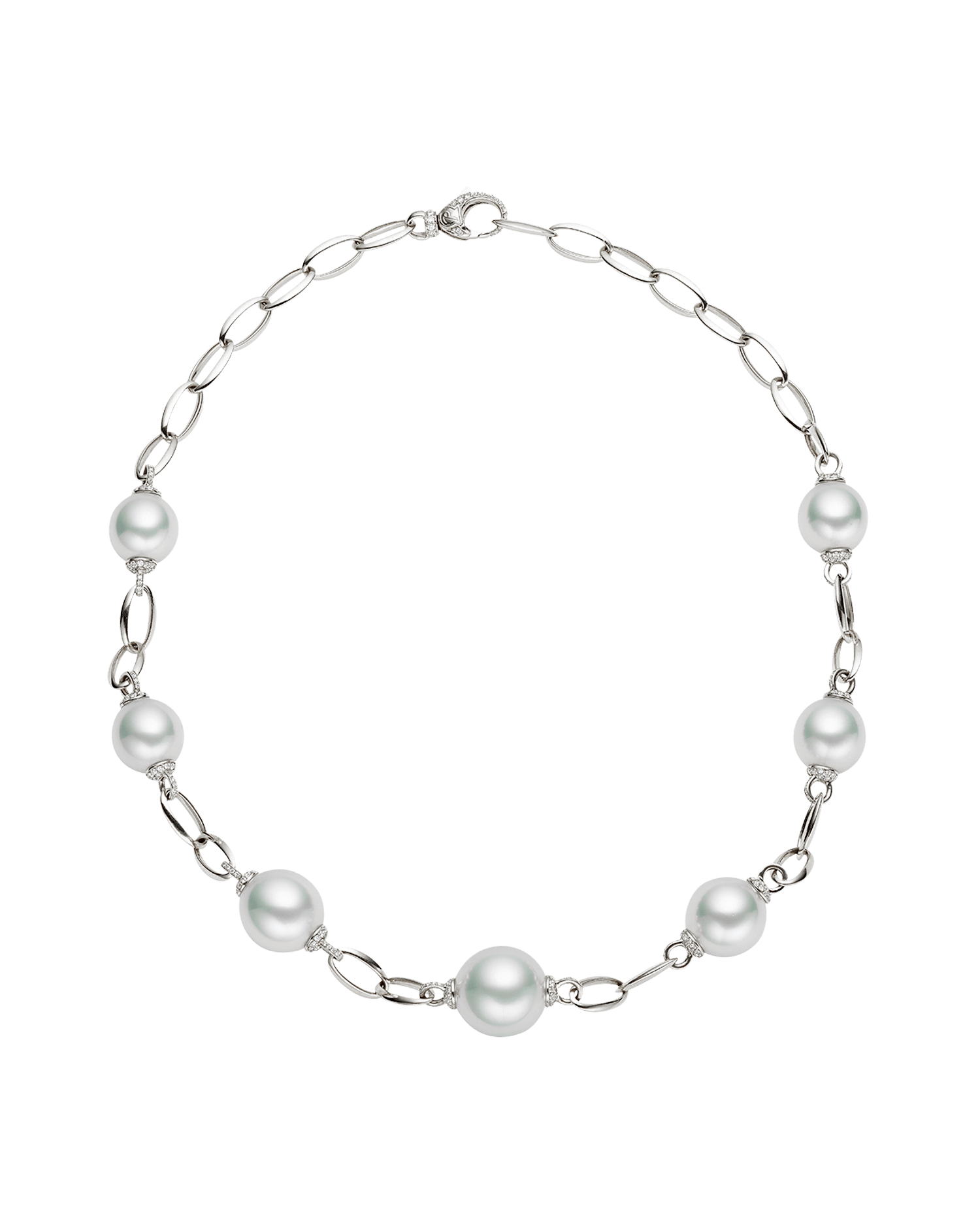 Paspaley Diamond Keel Edge Pearl Necklace R11N14WPO12