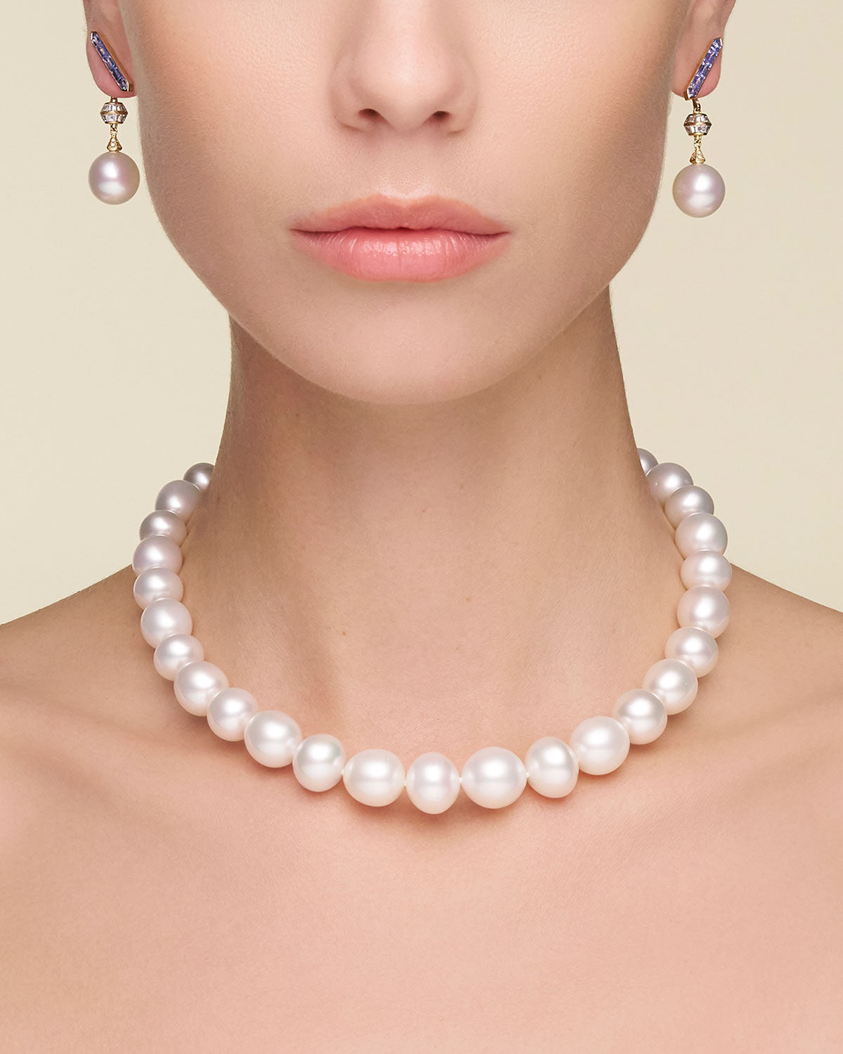 Diamond Sea Buoy And Bollard Stud Pearl Earrings On Body Dh24e52yps12 Necklace Scdebl001