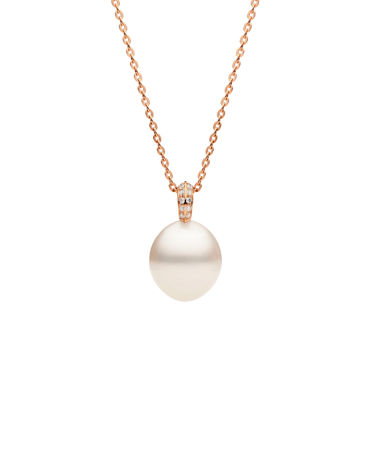 Diamond Keel Edge Pendant in Rose Gold C19P43RPO12 1