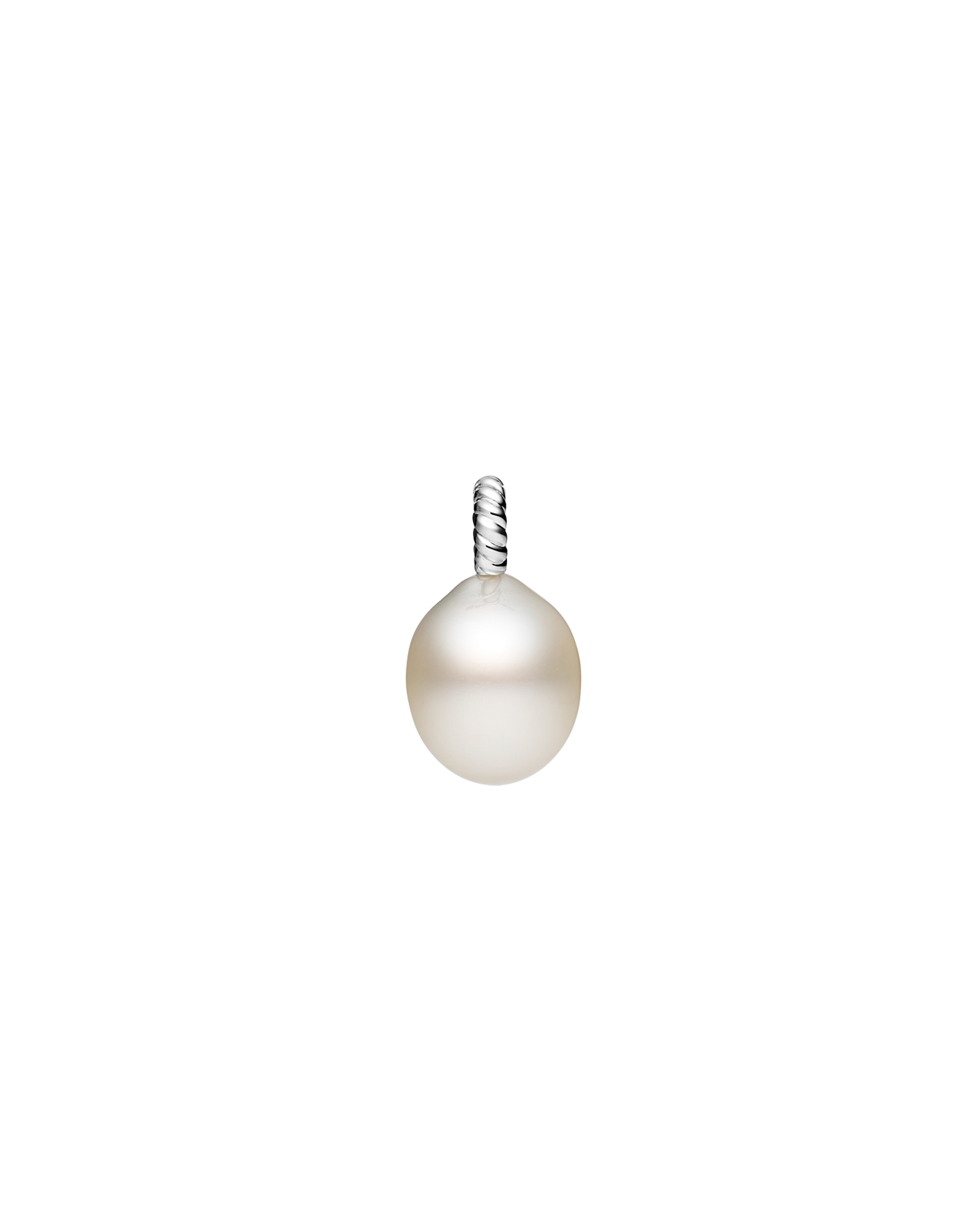 Dive Rope Pearl Pendant | 13mm Drop Pearl and White Gold