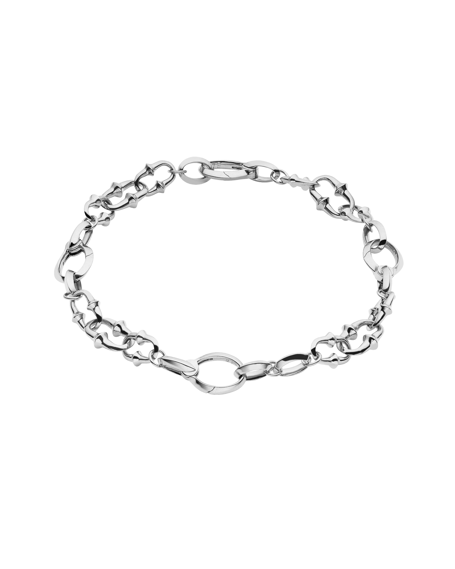 Dive Chain Bracelet White Gold D21B01W 02
