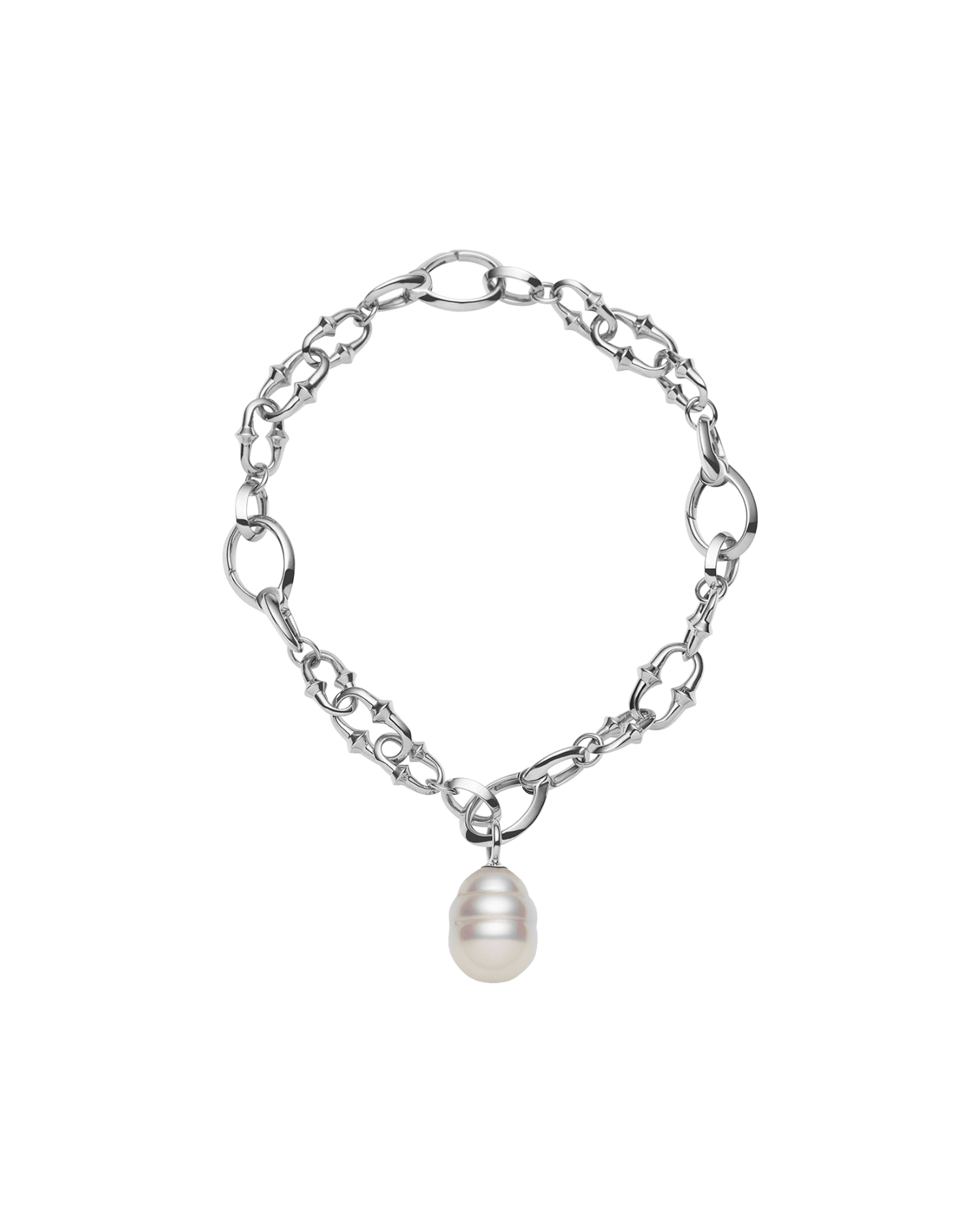 Dive Chain Bracelet White Gold D21B01W 03