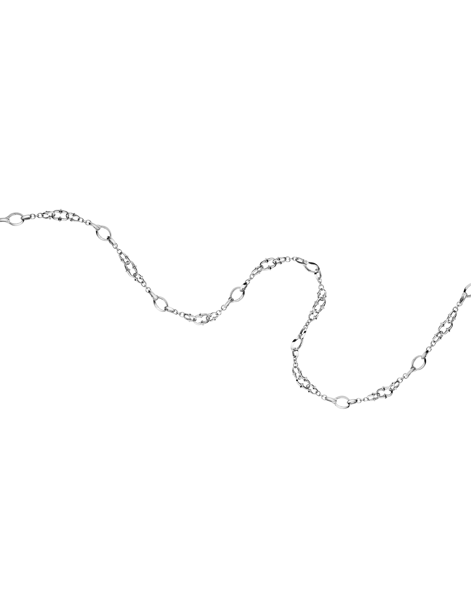 Dive Chain Necklace White Gold D21N01W