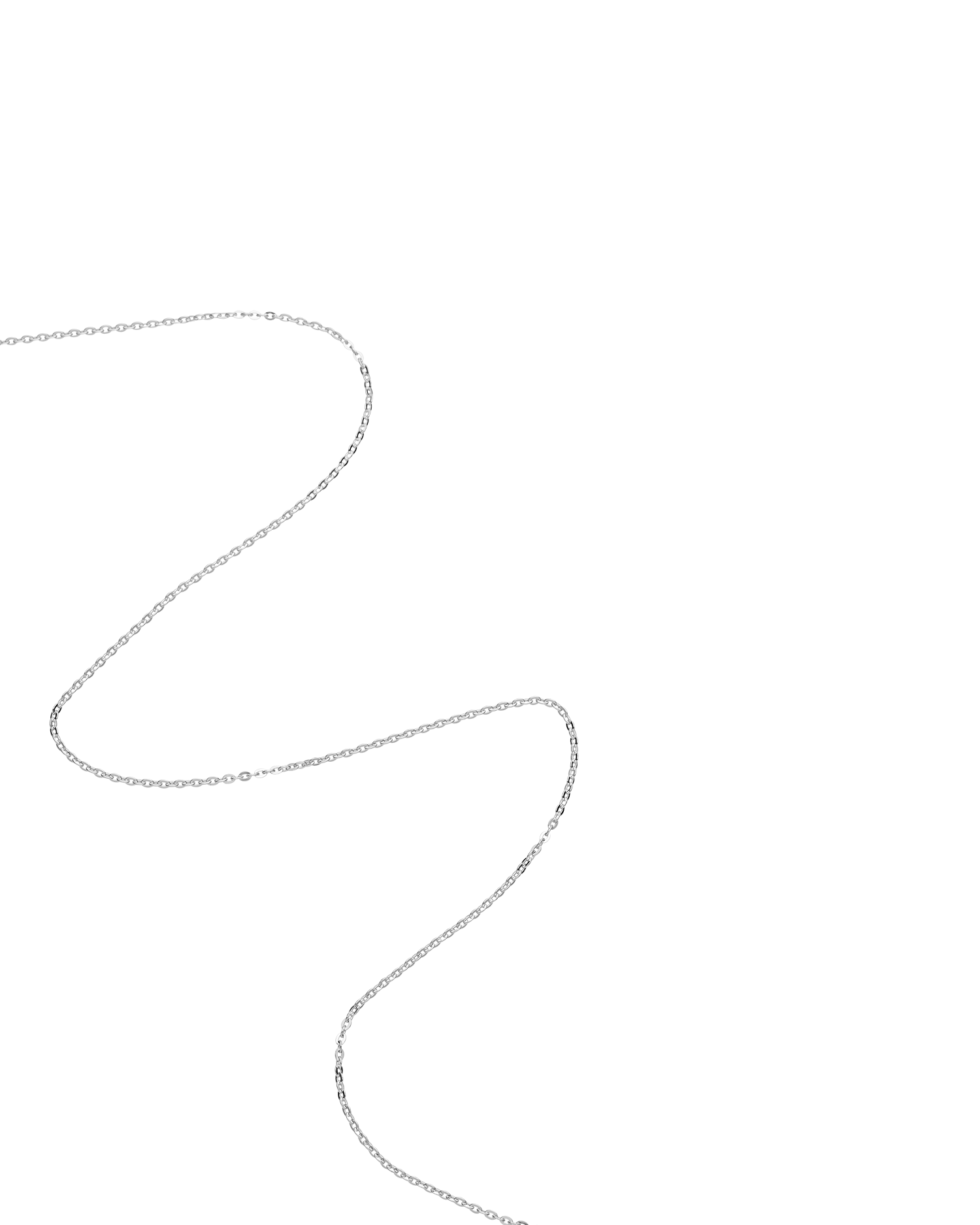 Fine Mirror Trace Chain | White Gold 2