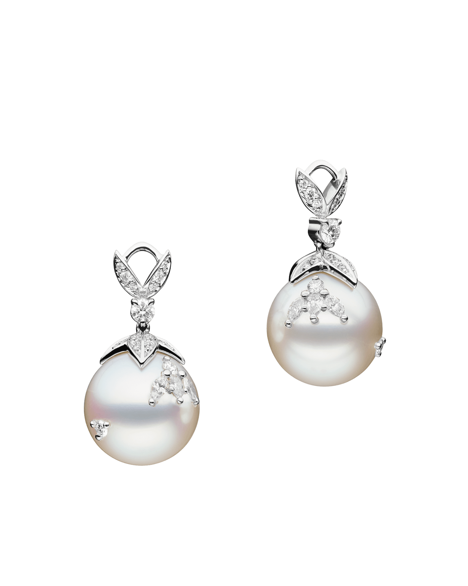 Full Moon Earrings in White Gold DF23AE50E04W