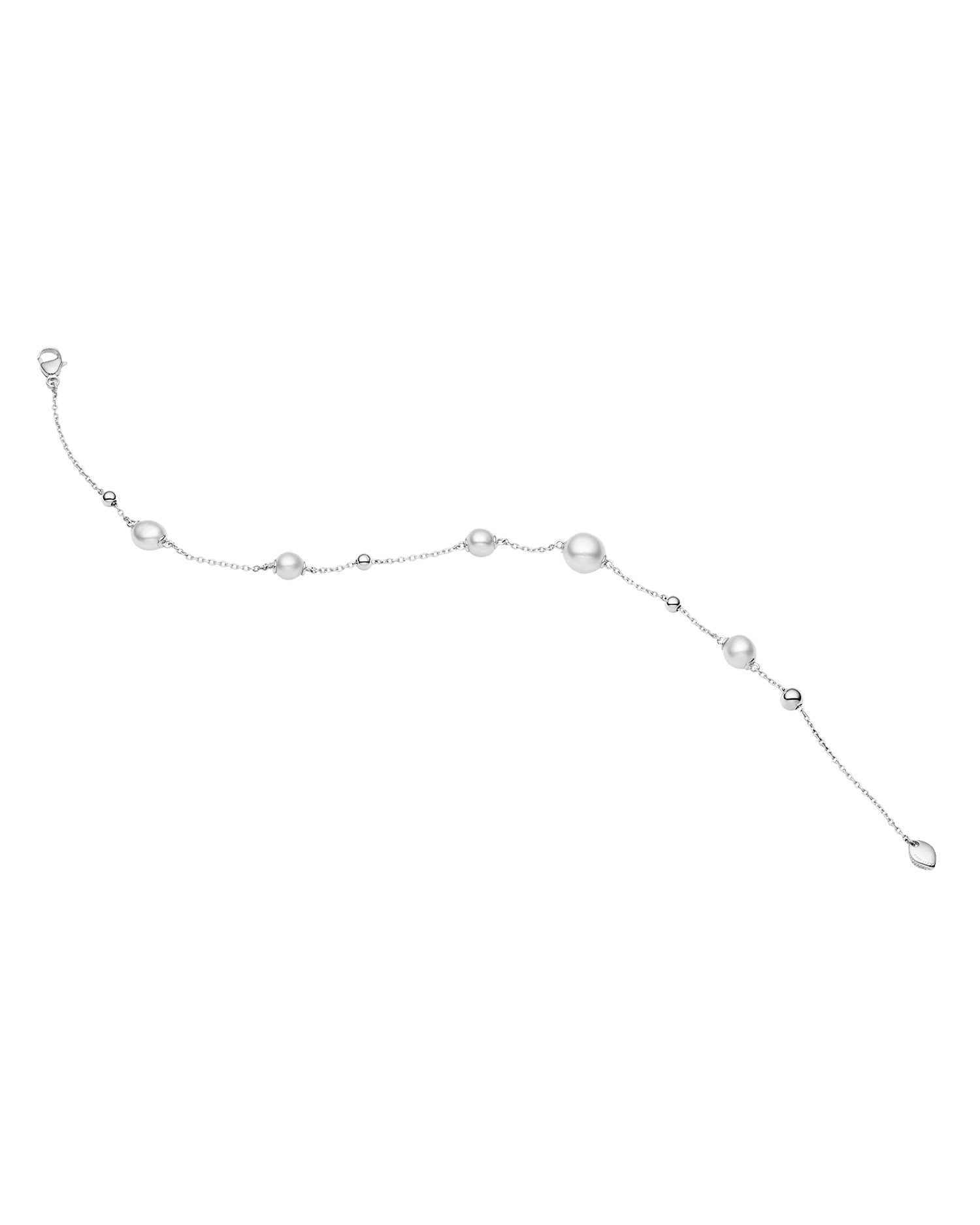 Keshi Pearl Chain Bracelet | 4-6mm Keshi Pearls and White Gold 3