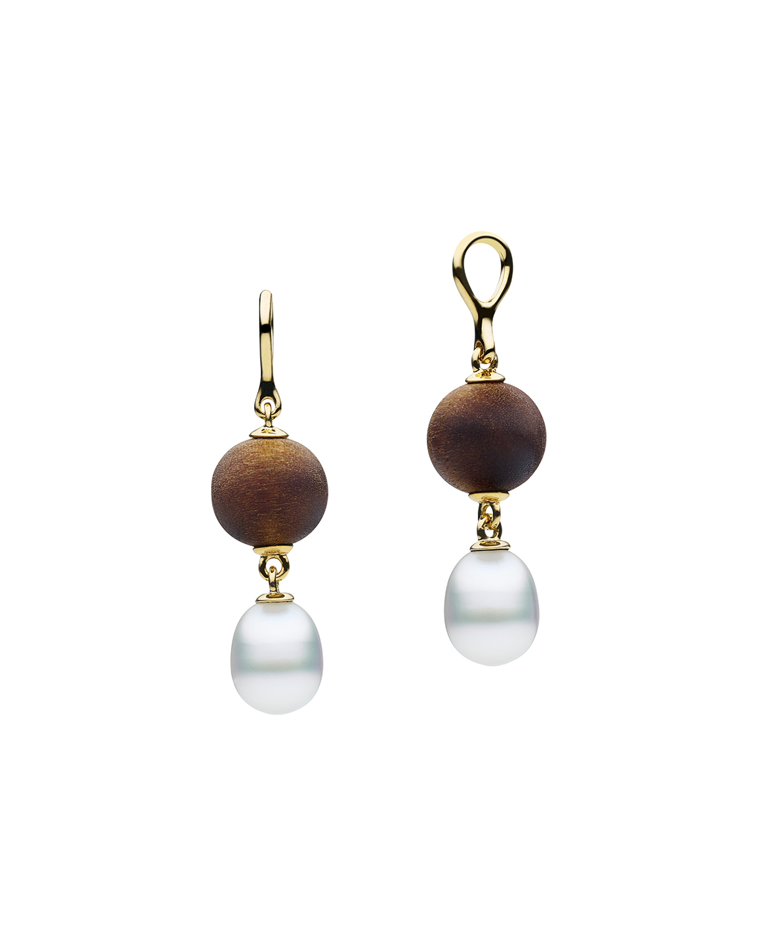 Kimberly Dusk and Keshi Stud Earrings in Yellow Gold DB20AEYKQ08 B20AE50YKQ07 + C00E40YKQ08