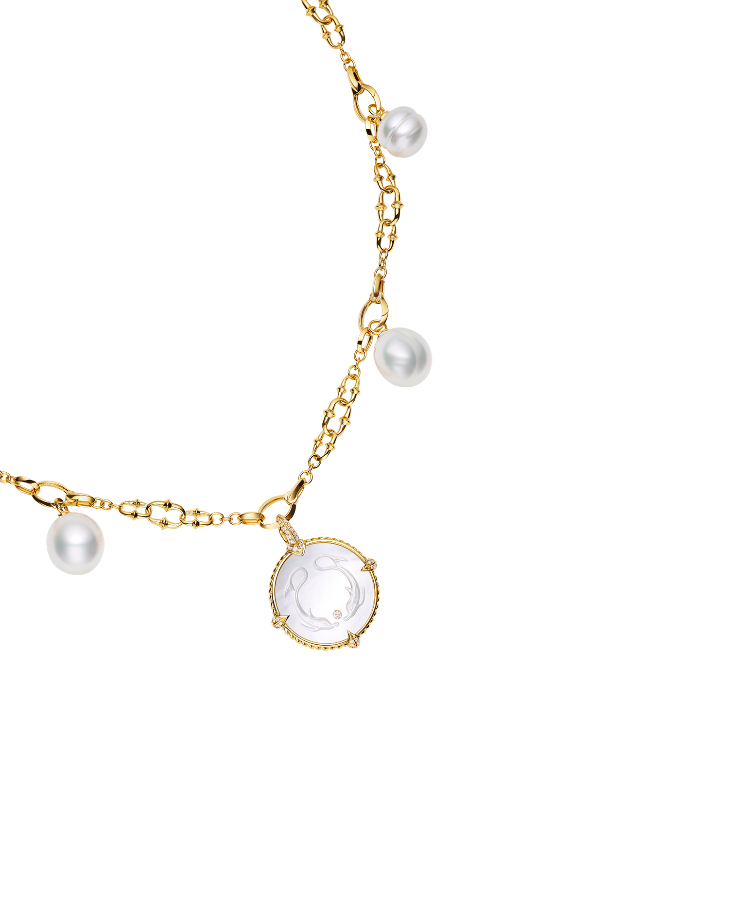 Layered Dive Charm Necklace
Yellow Gold DD21N01YPO13