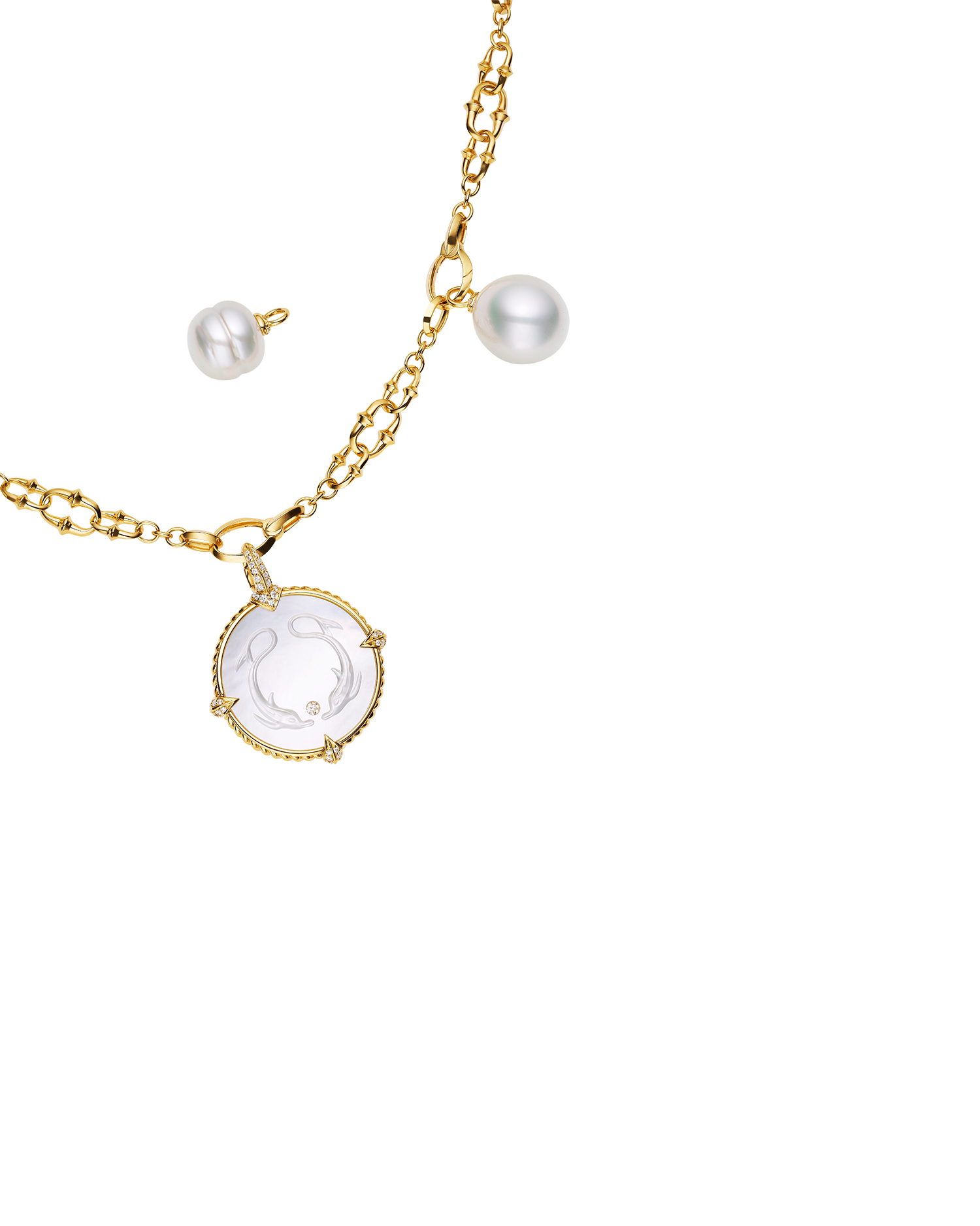 Layered Dive Charm Necklace
Yellow Gold DD21N01YPO13