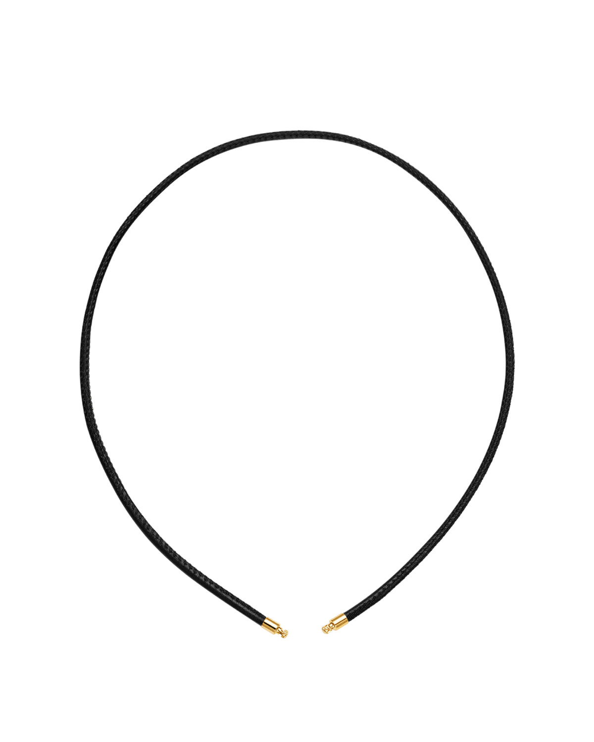Leather Necklace | Leather and Yellow Gold