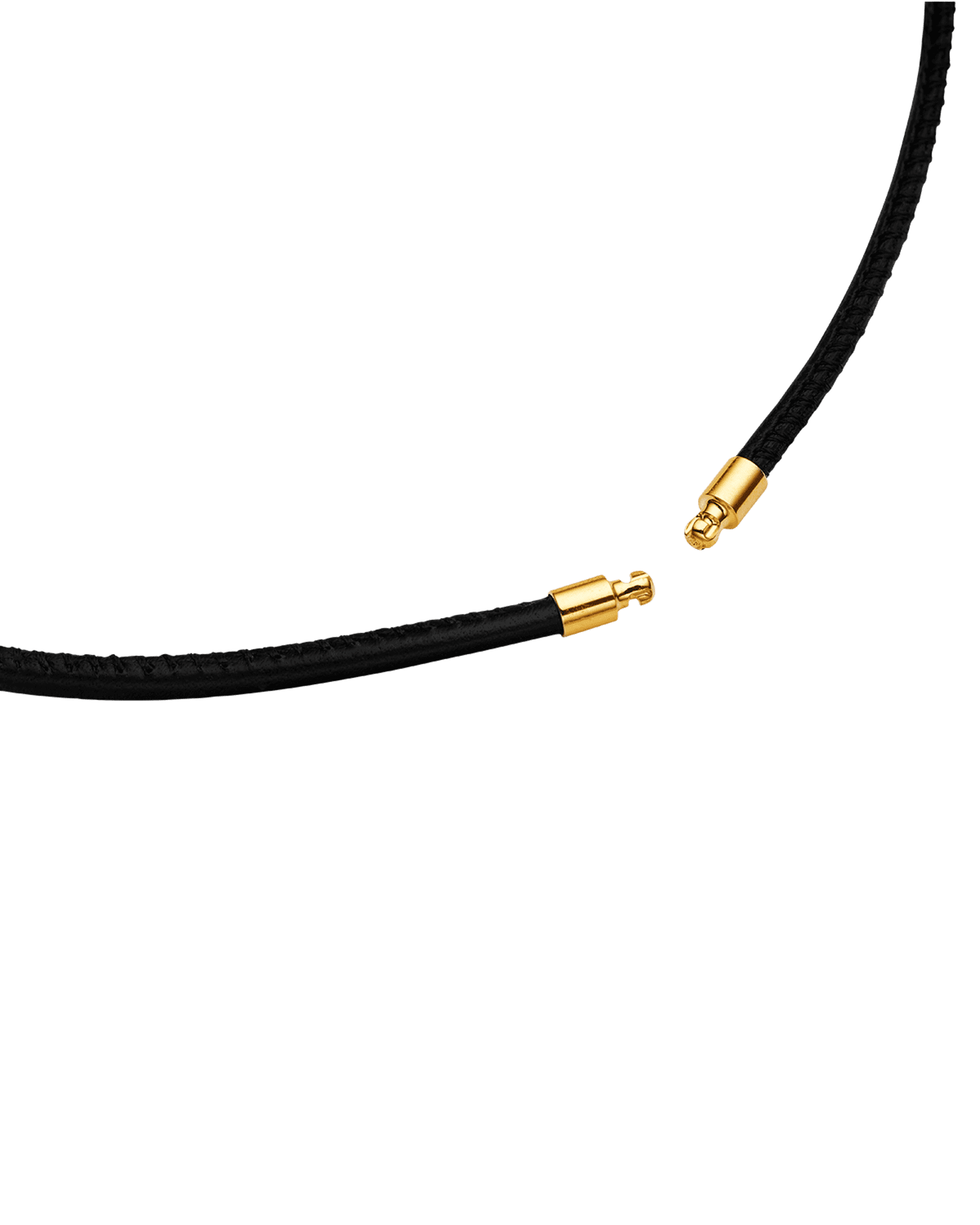 Leather Necklace in Yellow Gold C18C51KY42