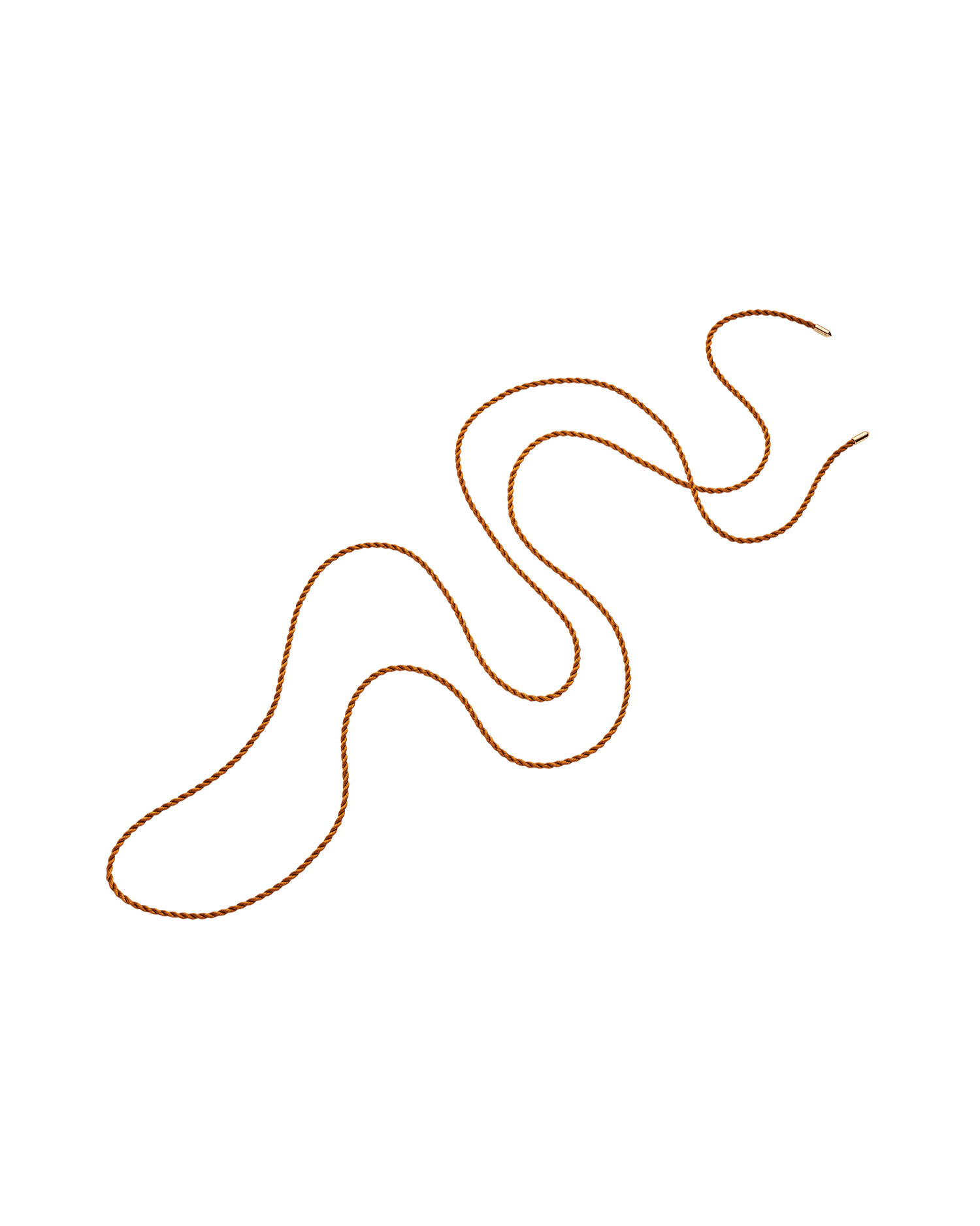 Ochre Silk Rope | Silk and Yellow Gold 1
