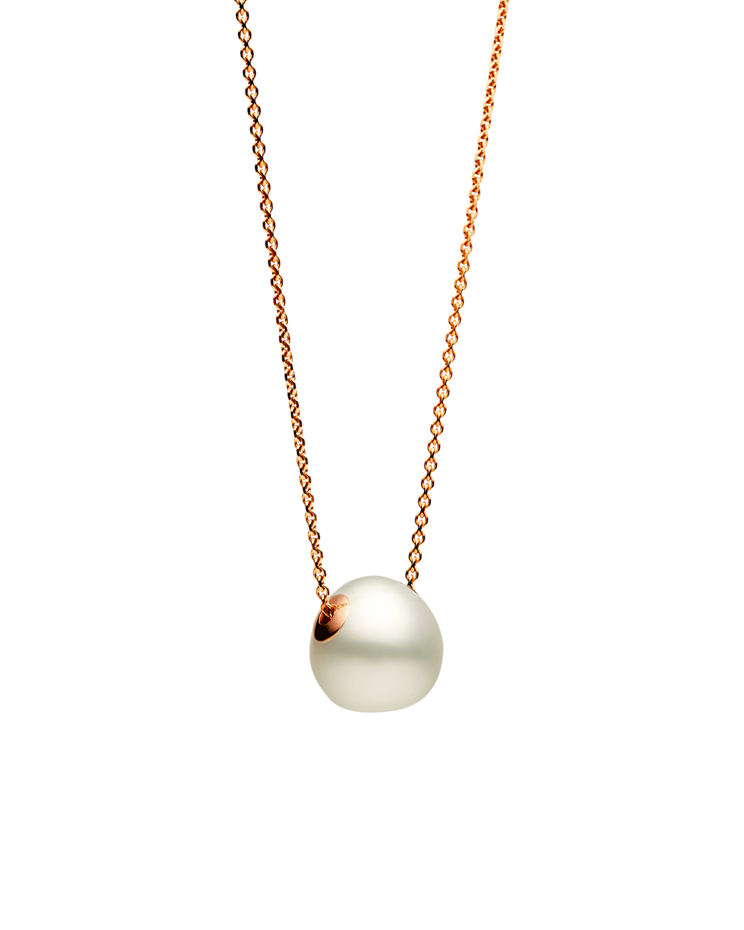 Palais Pearl Necklace | 14mm Triangle Pearl and Rose Gold 2