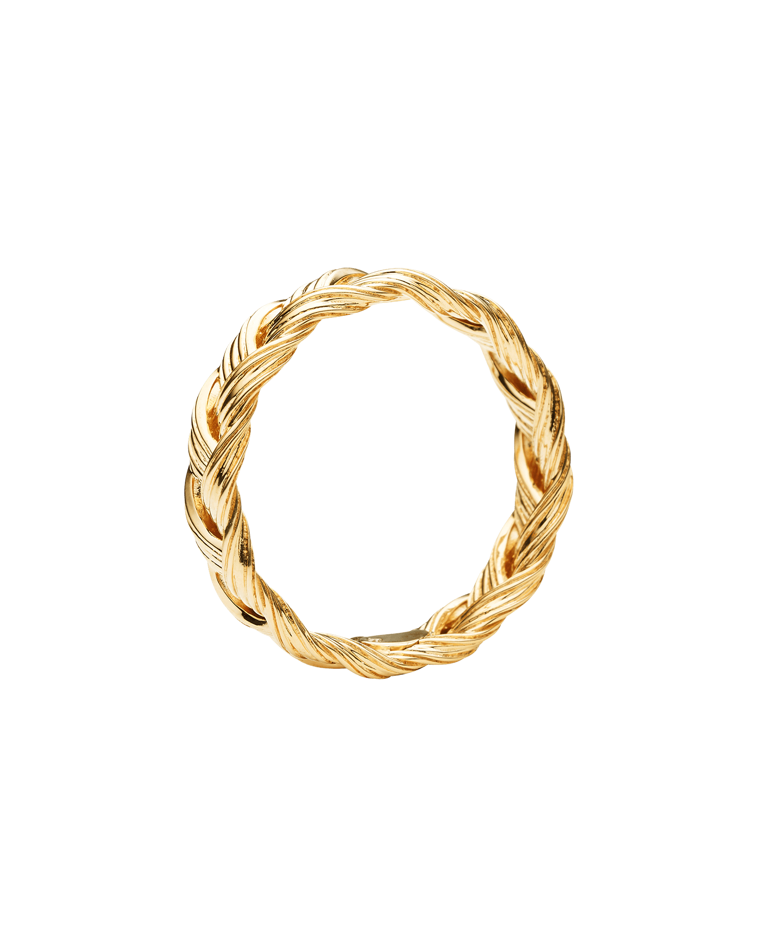 Grande Pandanus Weave Ring | Yellow Gold 4