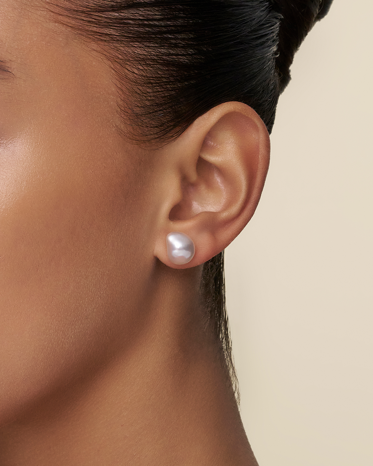 Keshi Pearl Stud Earrings C00E40YKQ09