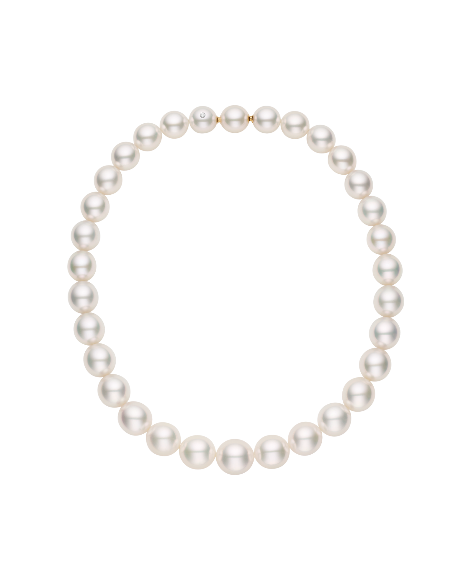 Paspaley Oval Pearl Strand Necklace 12-14mm SCPO1214051 1