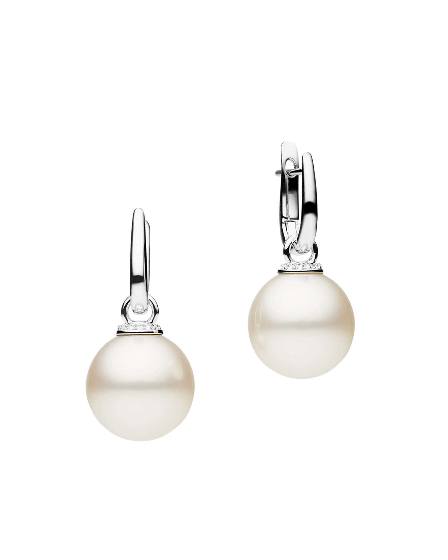 Pearls My Way Earrings in White Gold 15mm Round DWPR15C16E02W