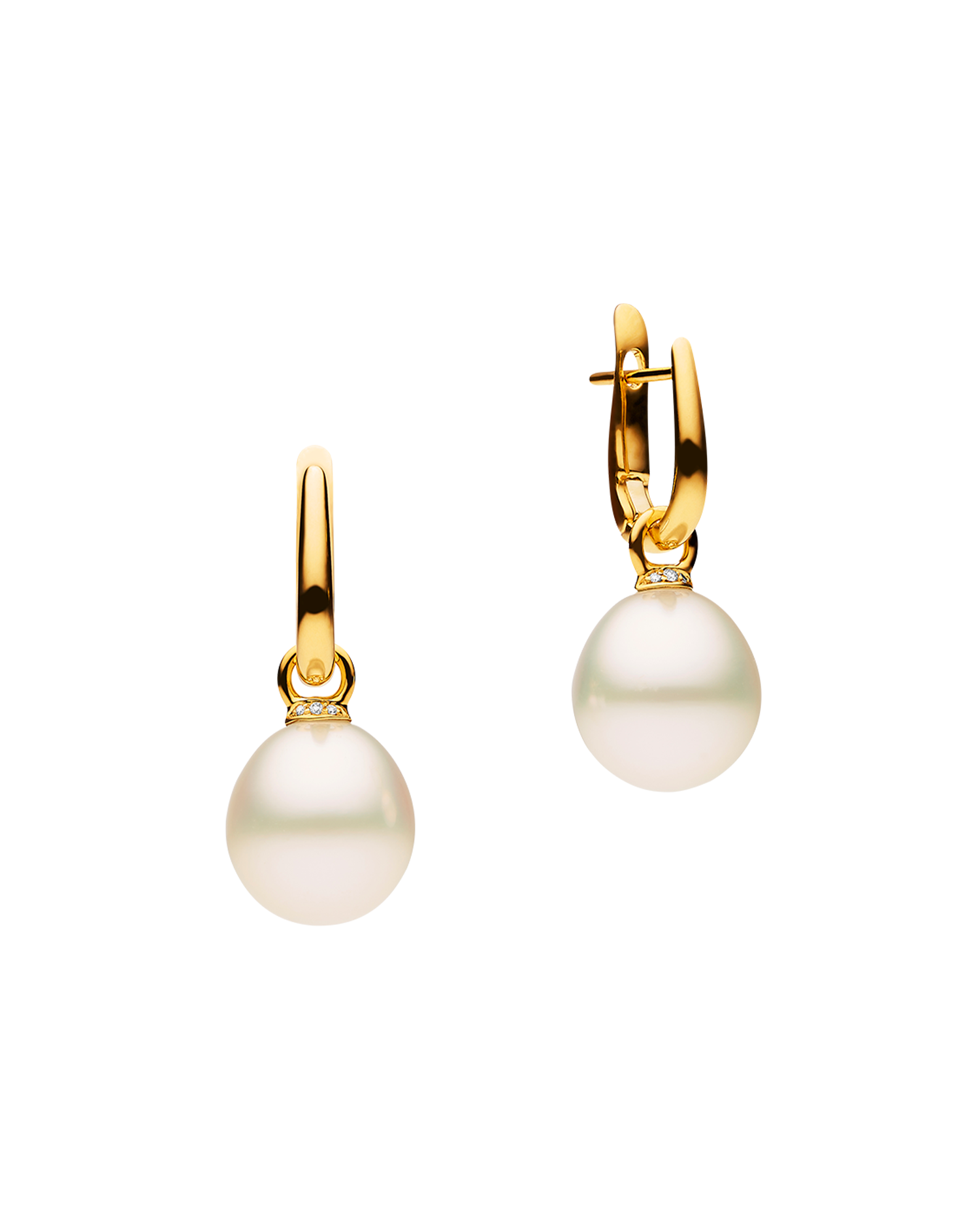 Pearls My Way Earrings in Yellow Gold 12mm Oval DYPO12C16E02Y C16AE03YPO12 + C16E02Y
