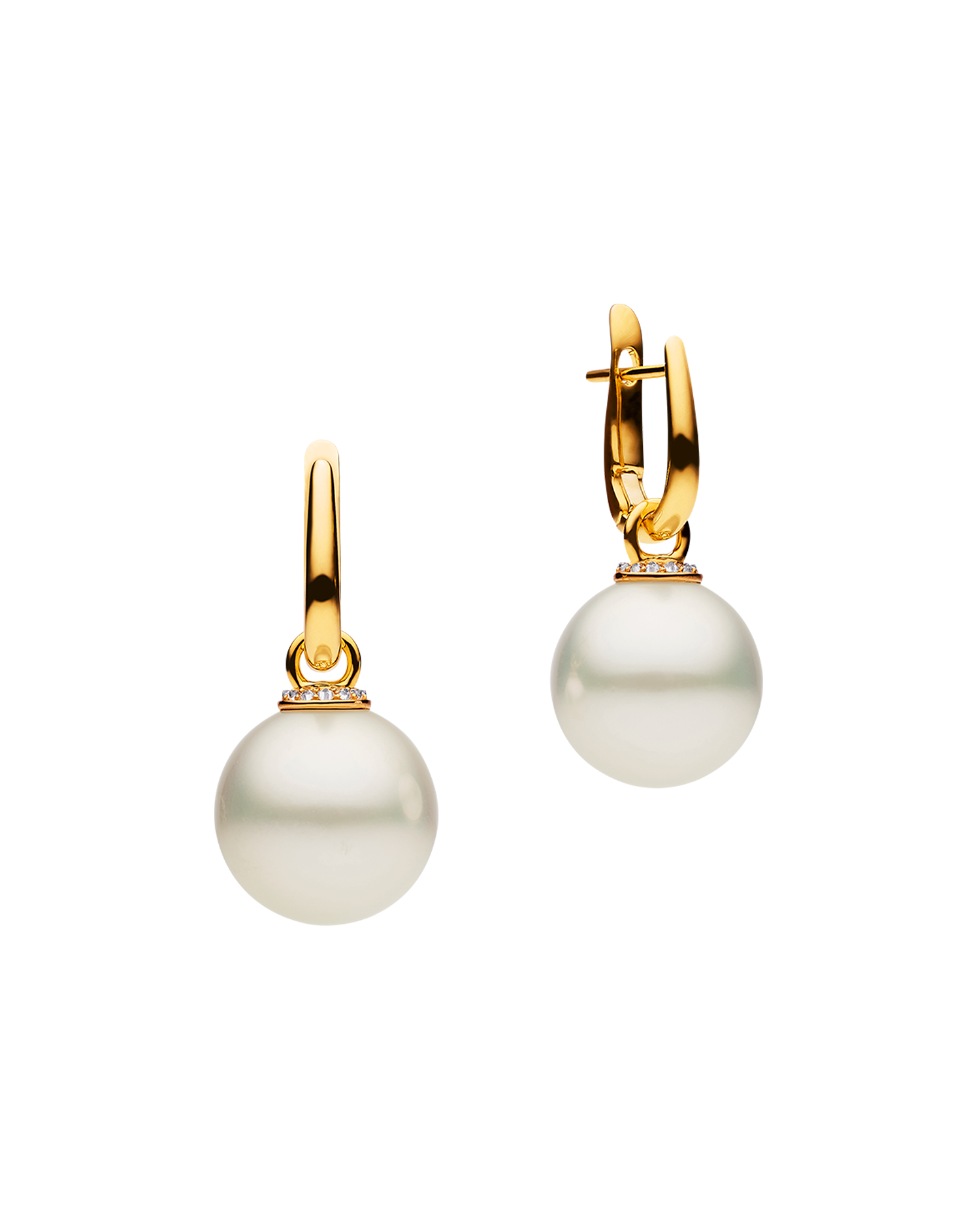 Pearls My Way Earrings in Yellow Gold 15mm Round DYPR15C16E02Y C16E02Y + C16AE10YPR15