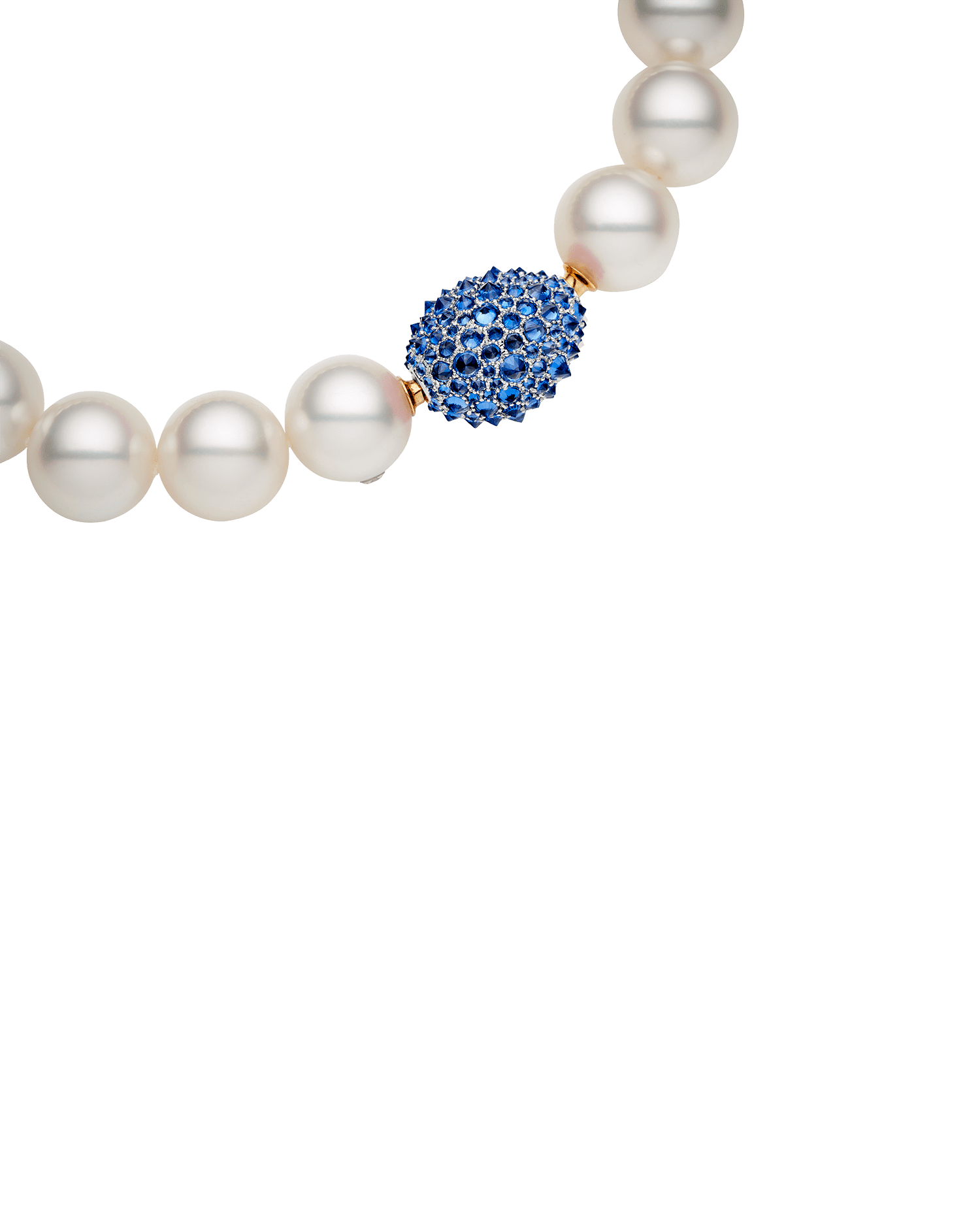 Blue Sapphire Touchstone Clasp | Blue Sapphires and White Gold 2