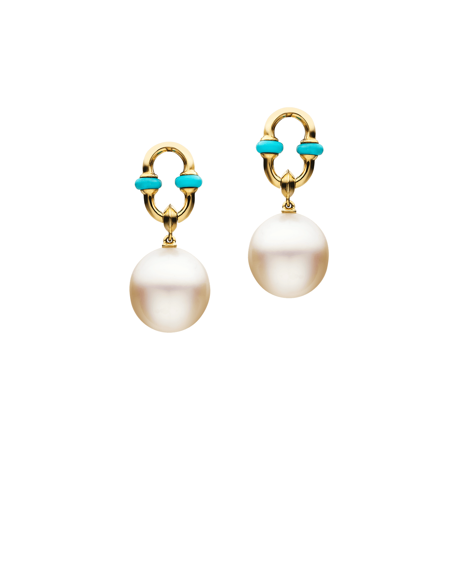 Turquoise Anchor Link Pearl Earring Enhancers D24AE61YPO11 1