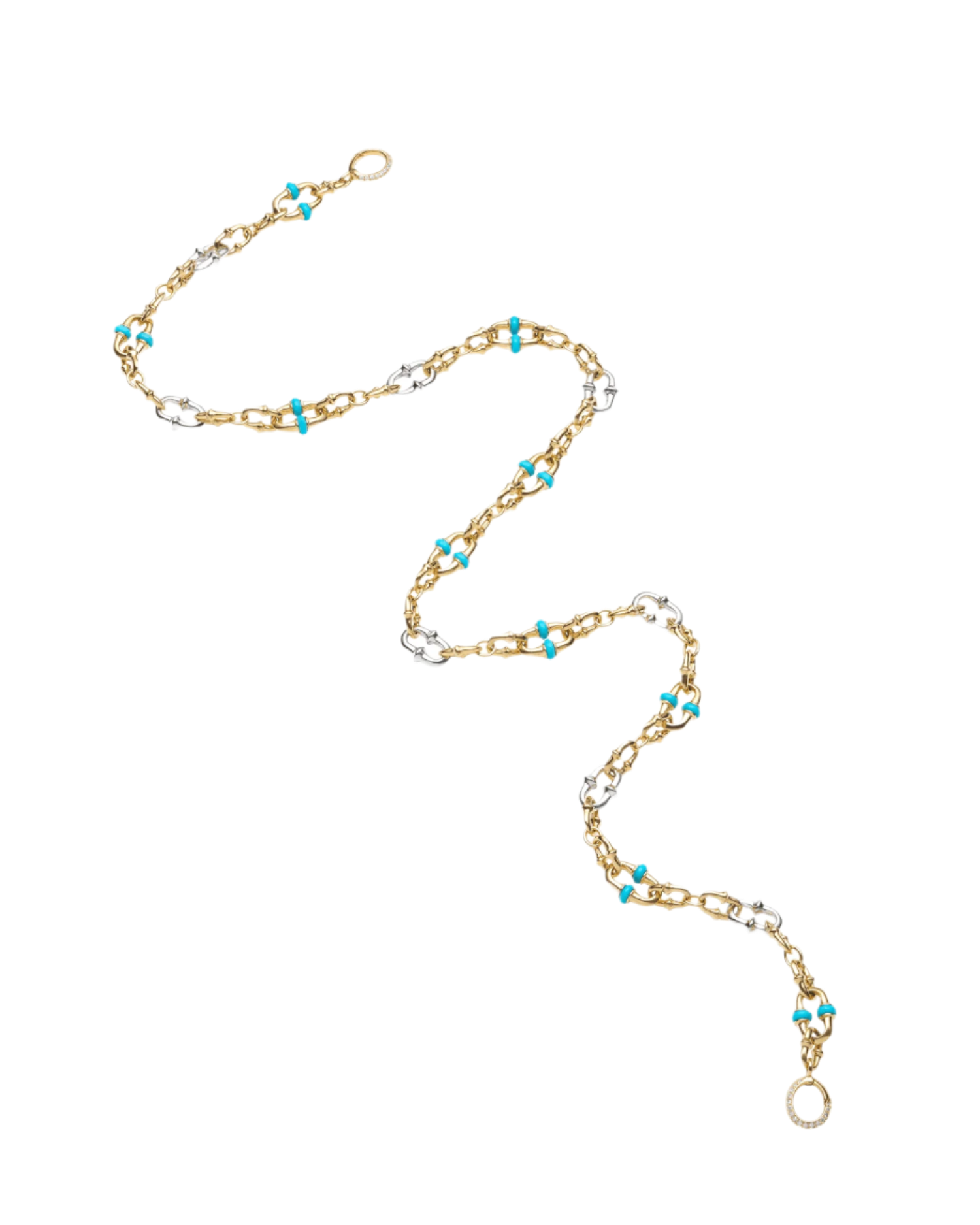 Turquoise Dive Chain Necklace D24C64Y 2