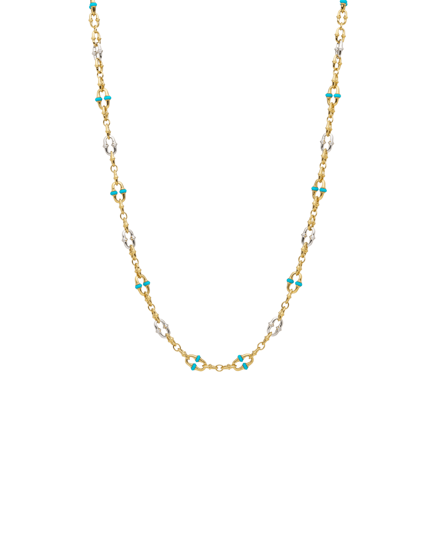 Turquoise Dive Chain Necklace D24C64Y 1
