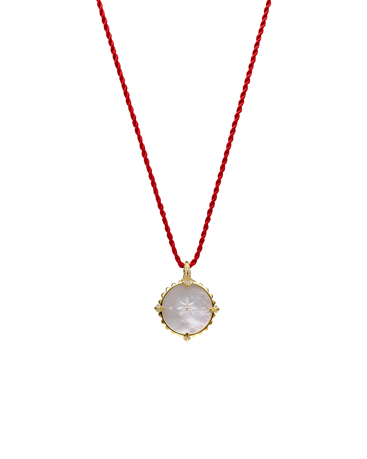 Year of the Rabbit Coin Charm | Mother of Pearl, Diamonds, and Yellow Gold 4