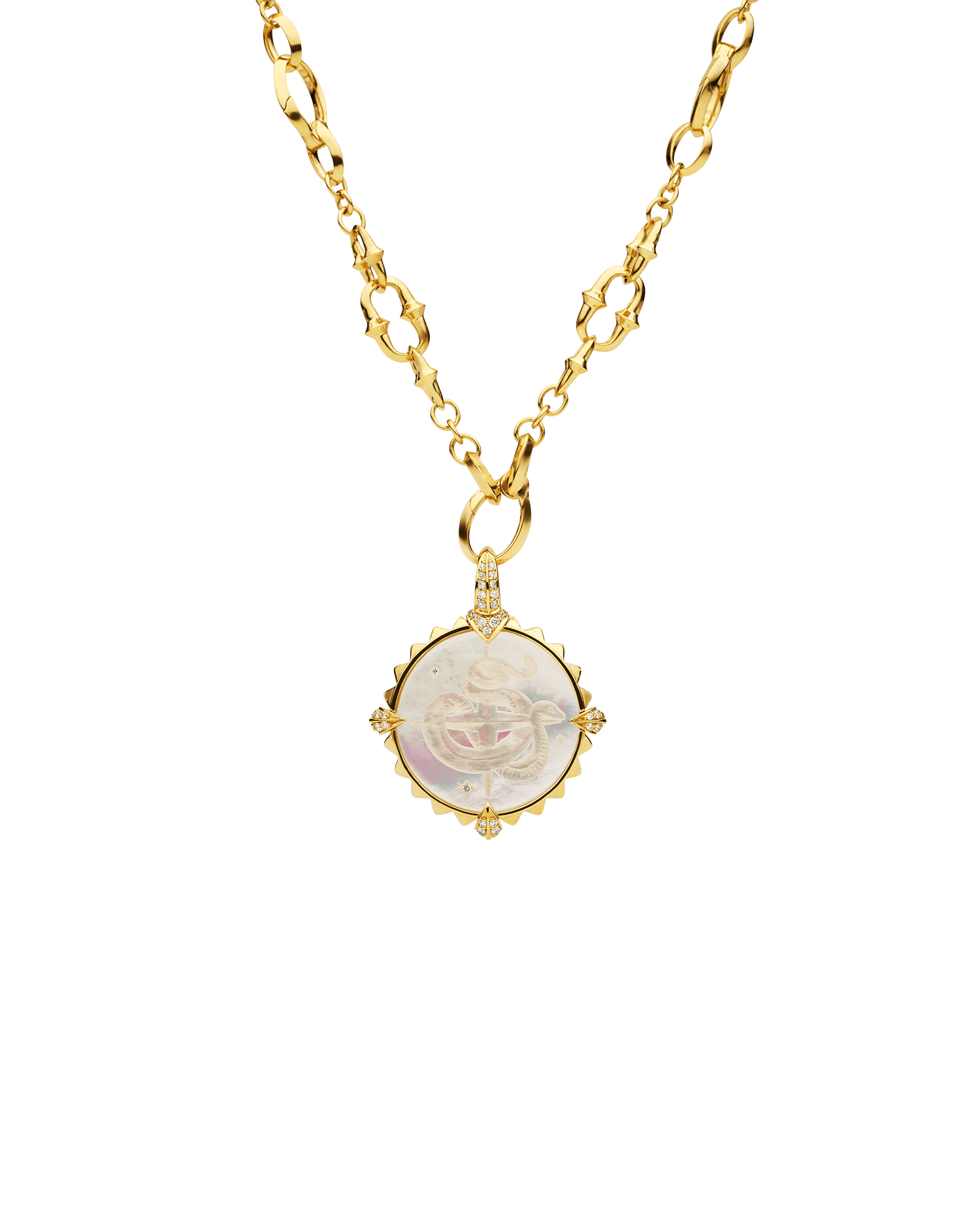 Year of the Snake Coin Charm in Yellow Gold D25A01Y