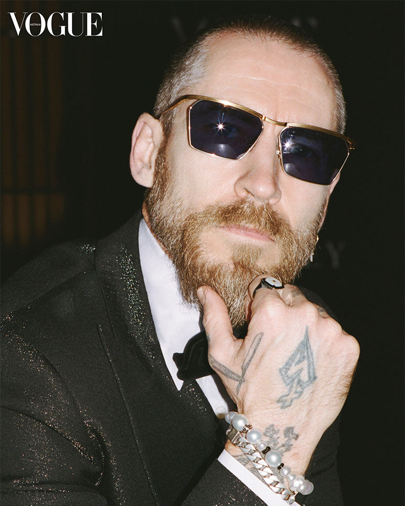 Justin O'Shea wears Paspaley at Vogue Forces of Fashion Summer Ball.