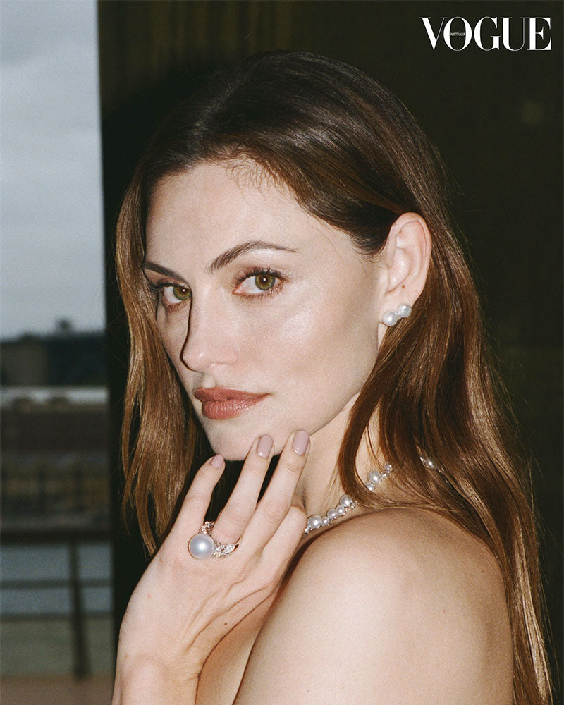 Phoebe Tonkin wears Paspaley at Vogue Forces of Fashion Summer Ball.