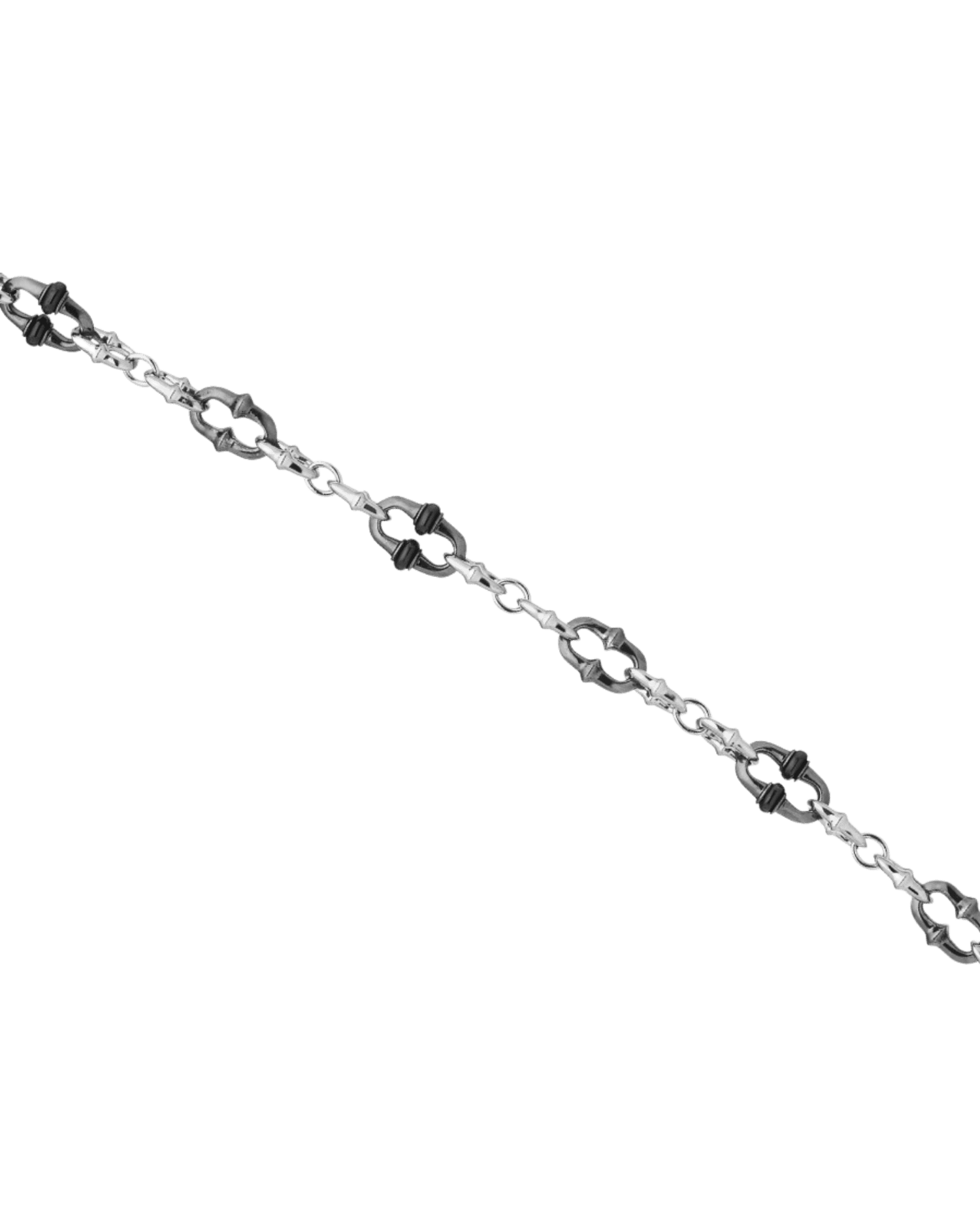 Black Spinel Dive Chain Necklace D24C65W 3