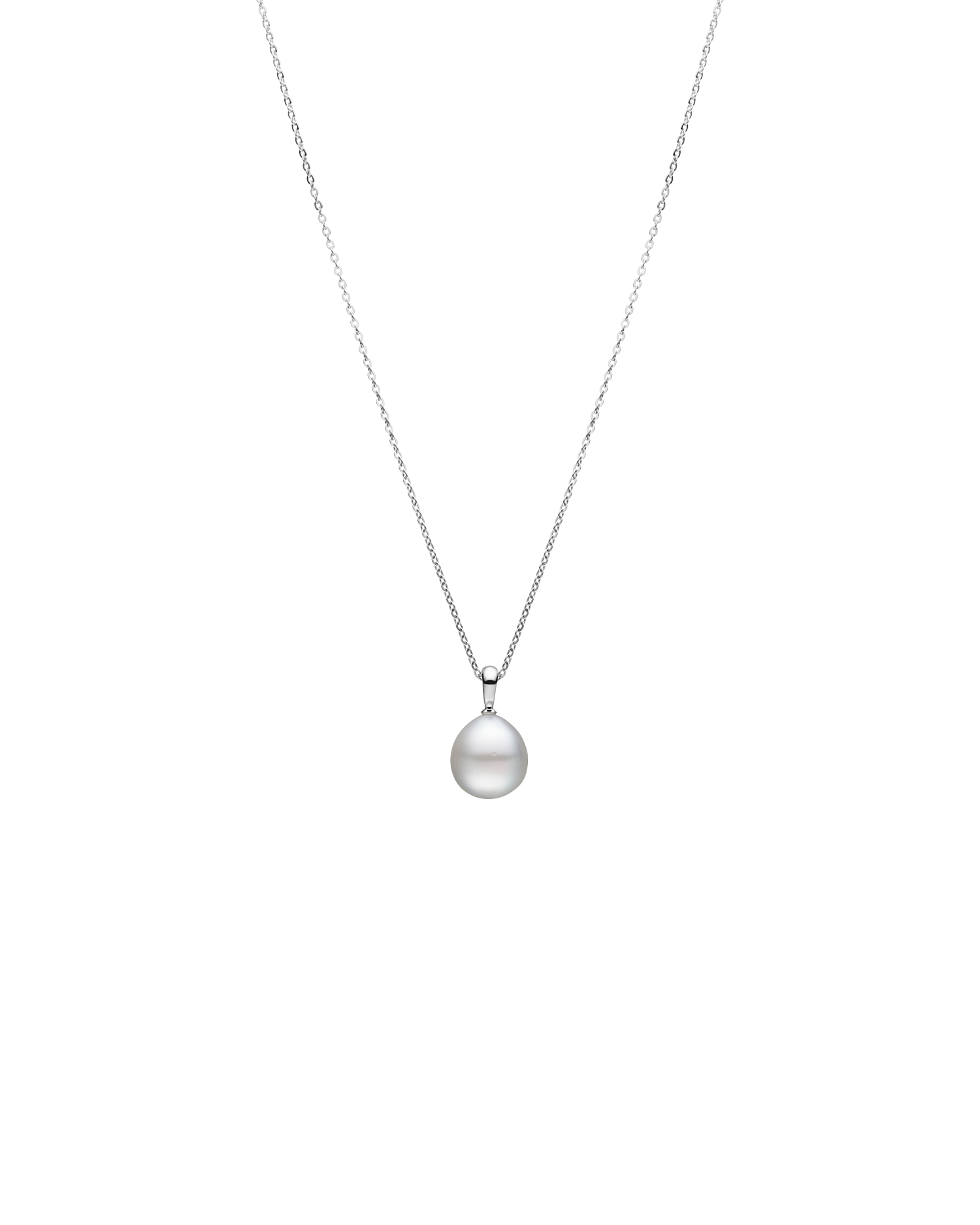 Classic Pearl Necklace | 9mm Pearl and White Gold
