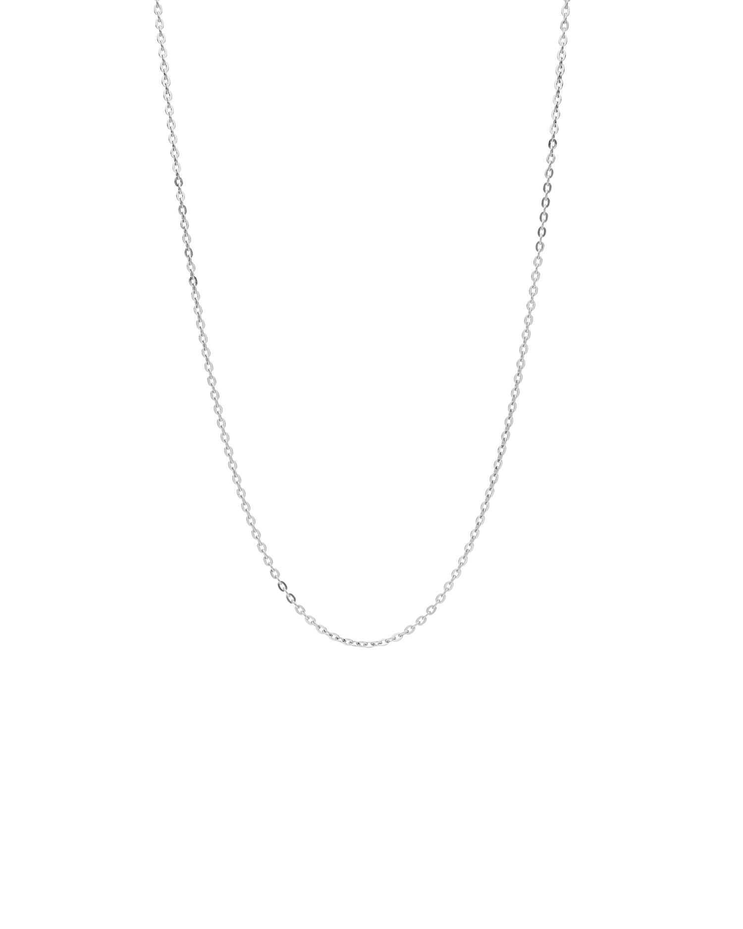 Mirror Trace Chain | White Gold