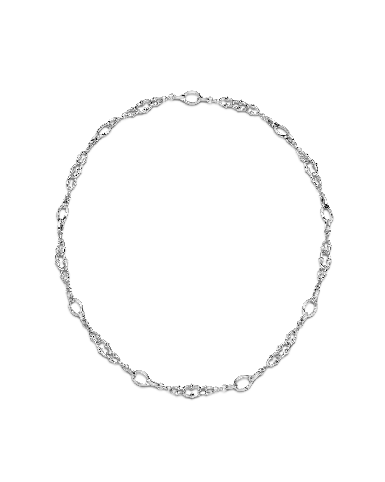 Dive Chain Necklace White Gold D21N01W