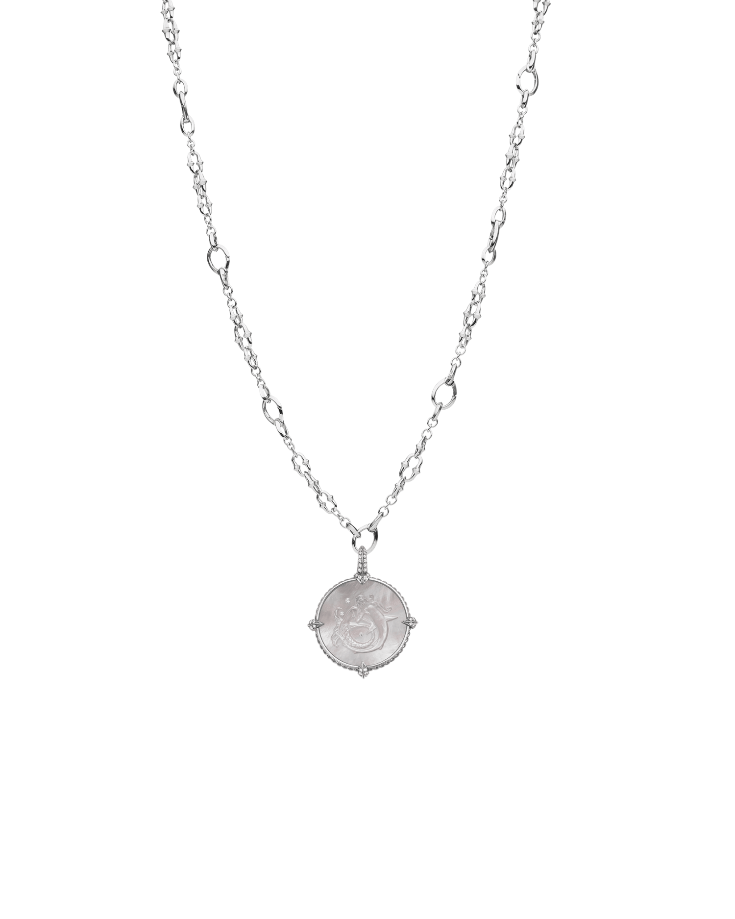 Dive Chain Necklace | White Gold
