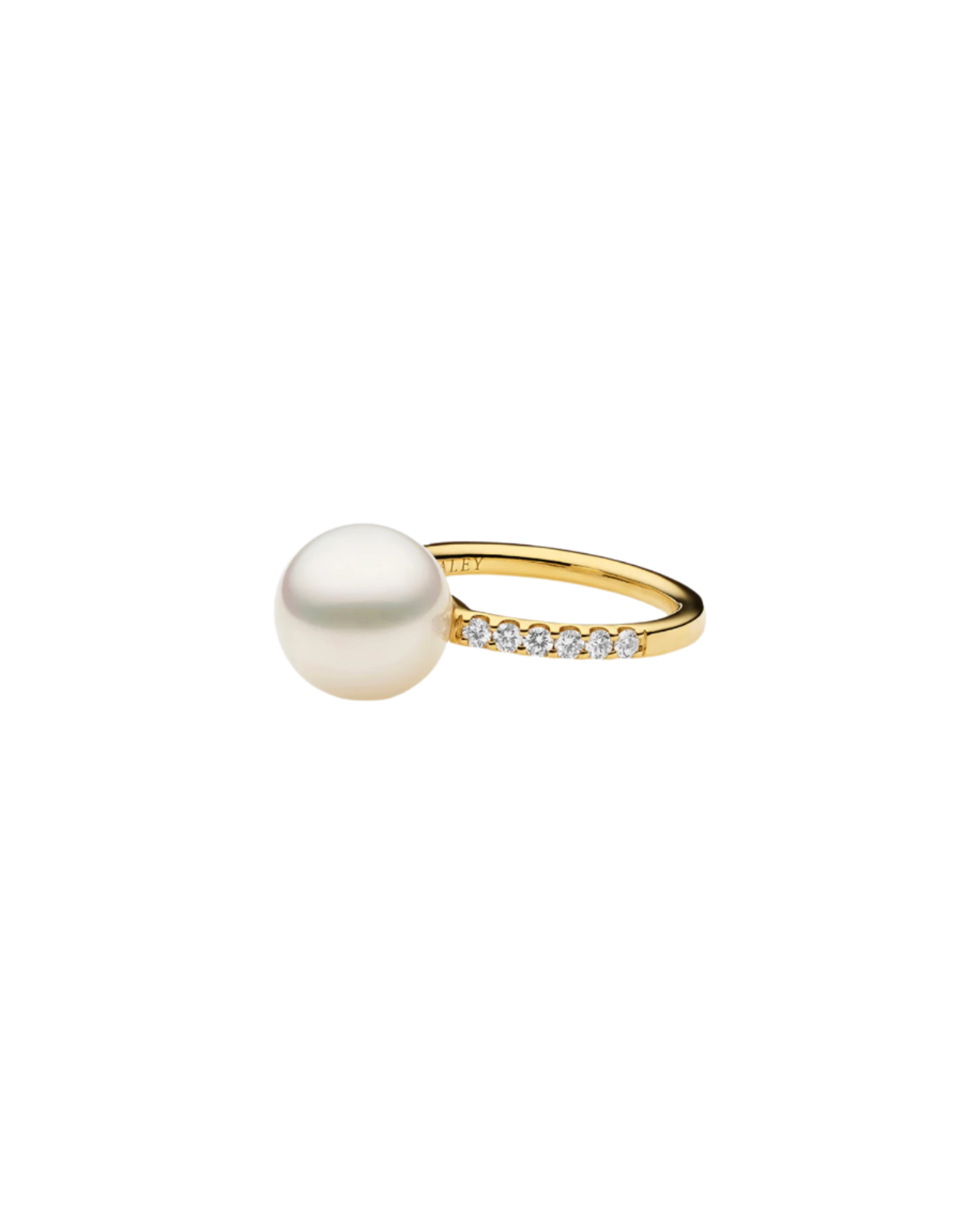 Eternity Pearl Ring in yellow gold DC11R10YPR10 C11R10YPR1052 54 56