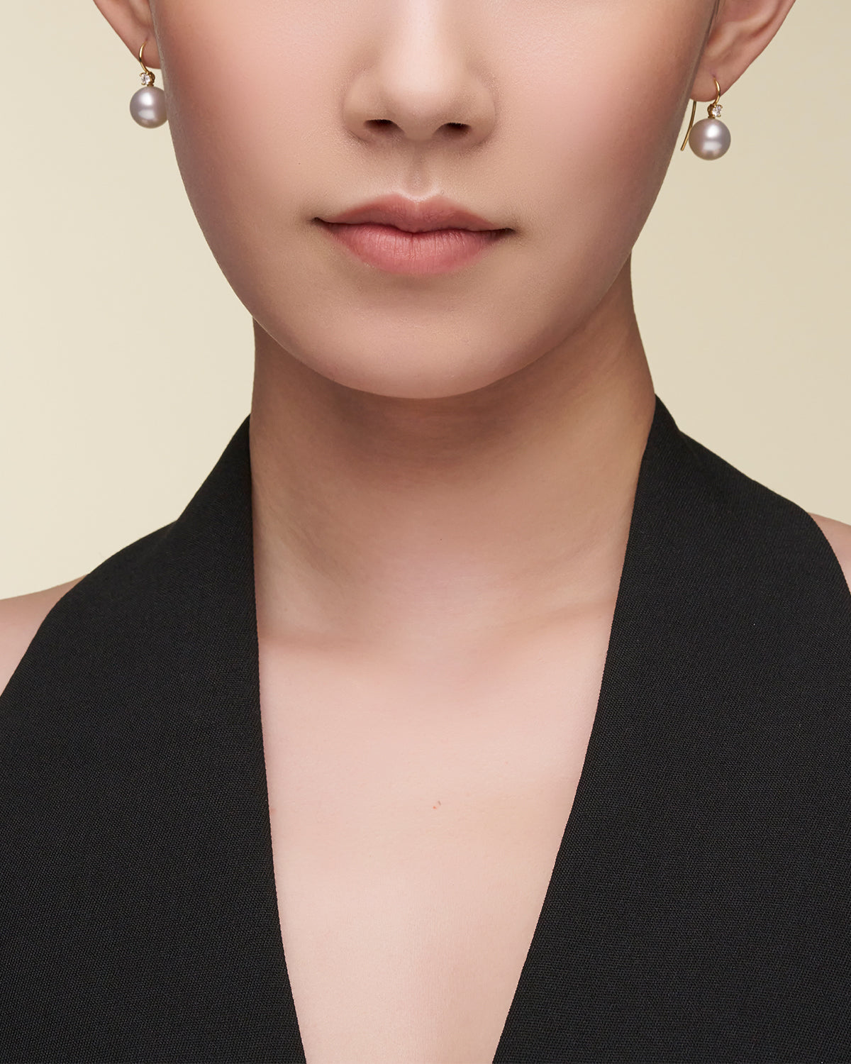 Grace Pearl Earrings On Body C00E44YPR11 