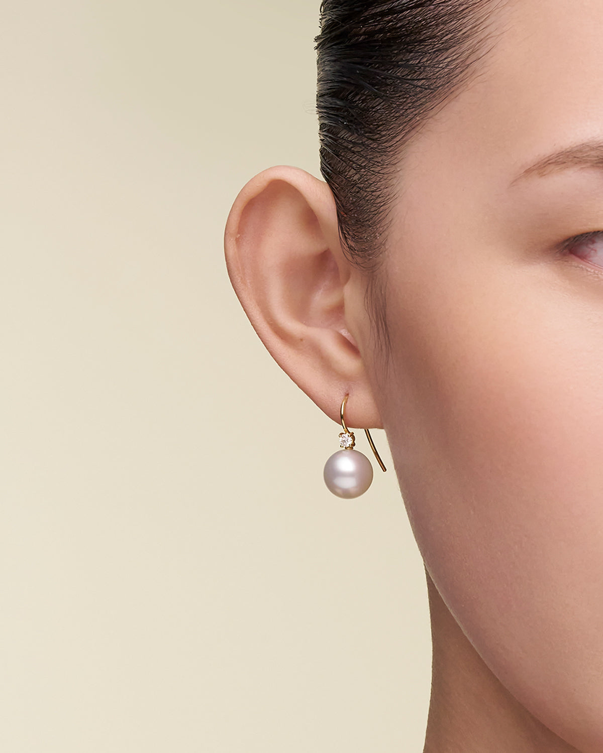 Grace Pearl Earrings On Body C00E44YPR11