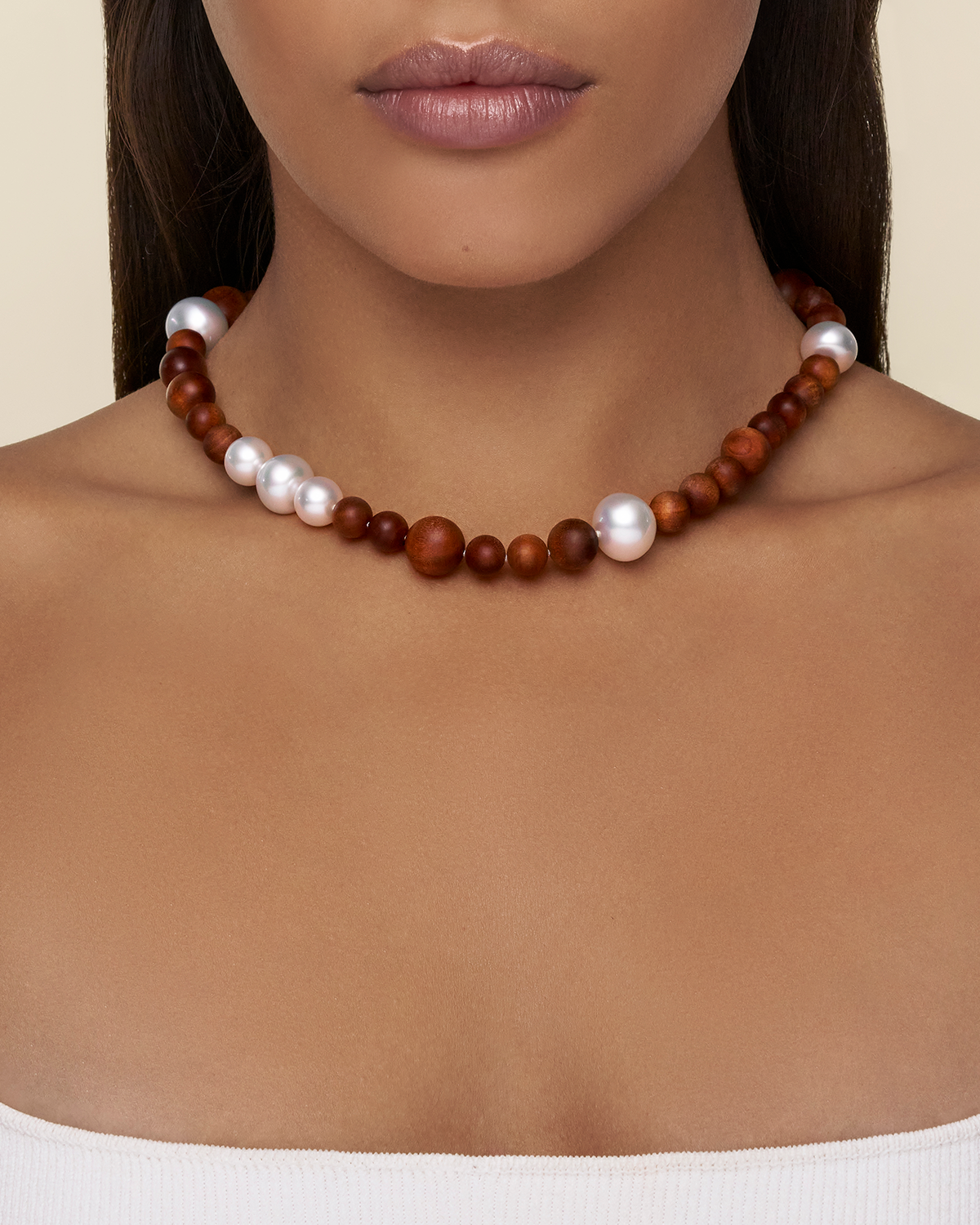 Kimberley Dusk Pearl Choker Necklace CSRC30DMX
