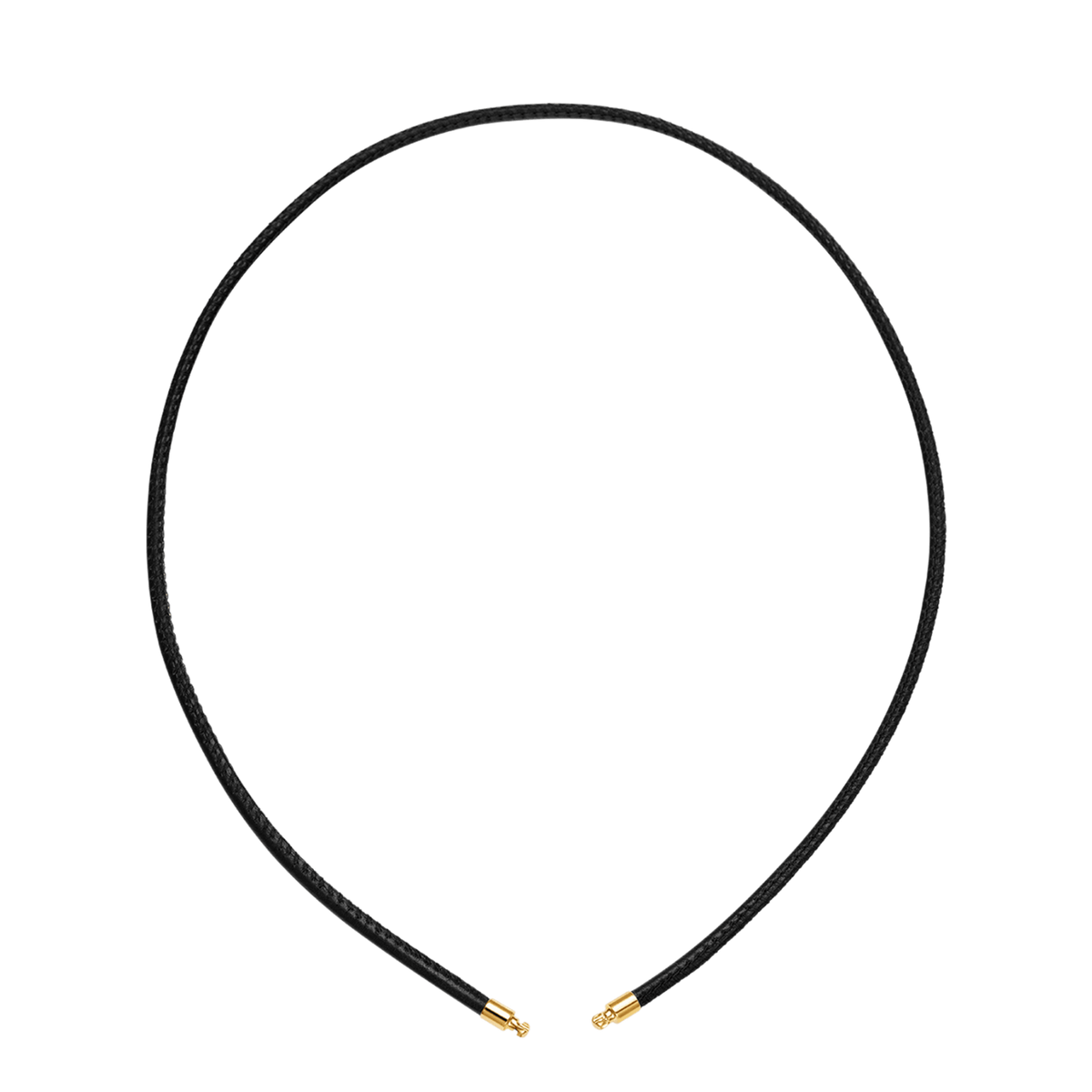 Leather Necklace | Leather and Yellow Gold