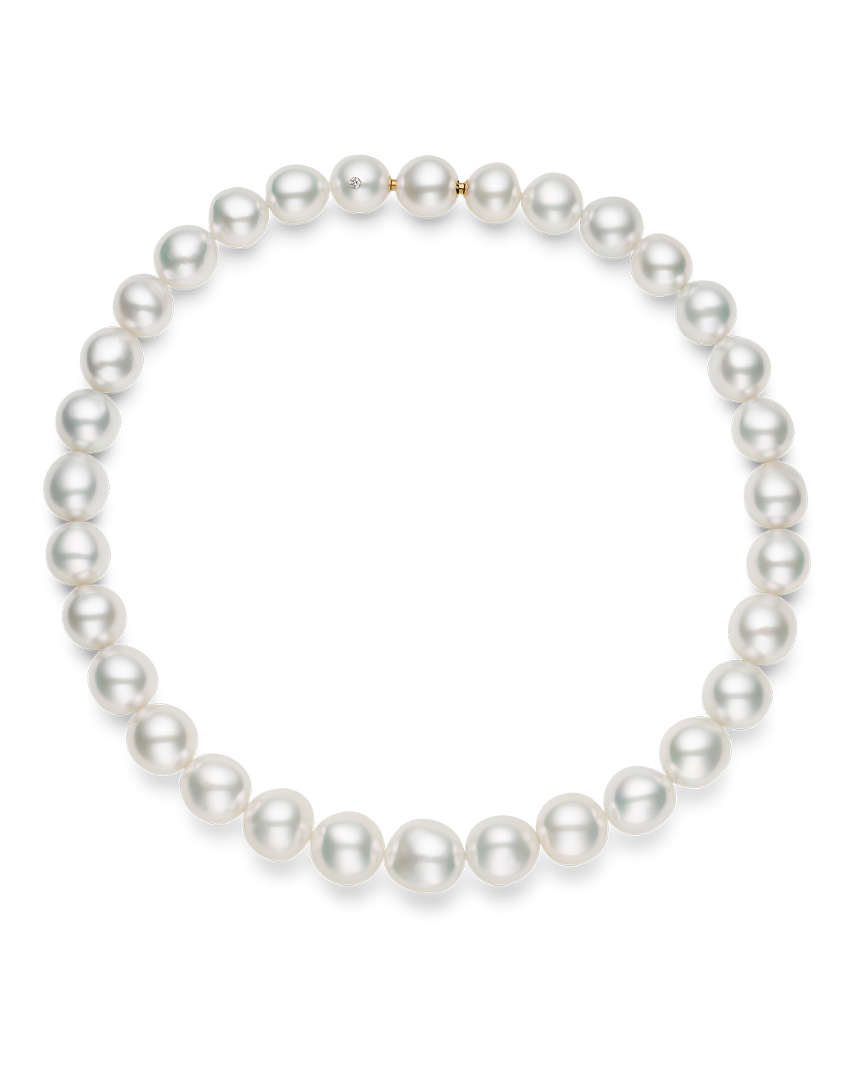 Paspaley Baroque Pearl Choker Strand Necklace | 12-14mm Baroque Pearls
