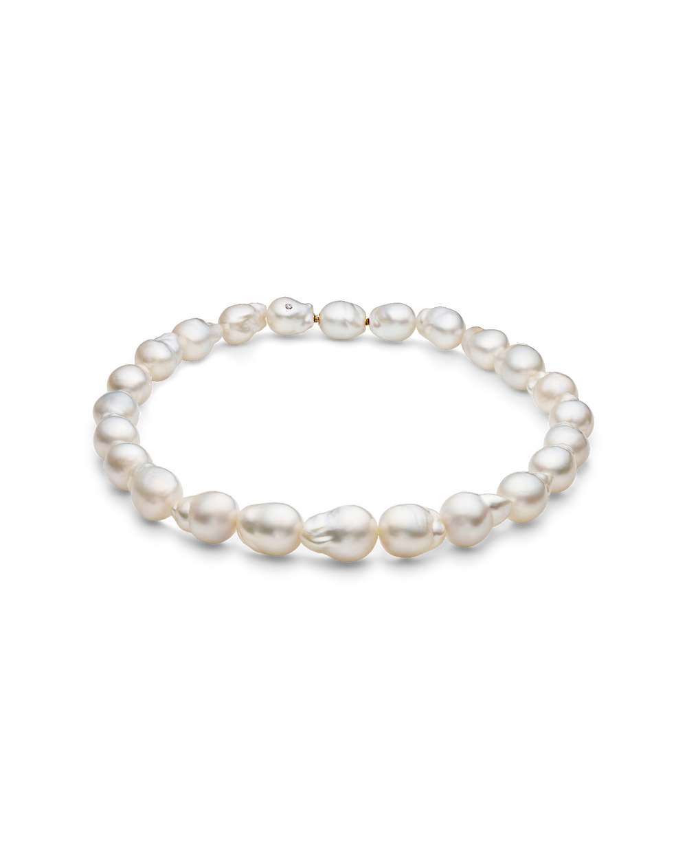 Paspaley Baroque Pearl Strand Necklace | 13-16mm Baroque Pearls and Pa