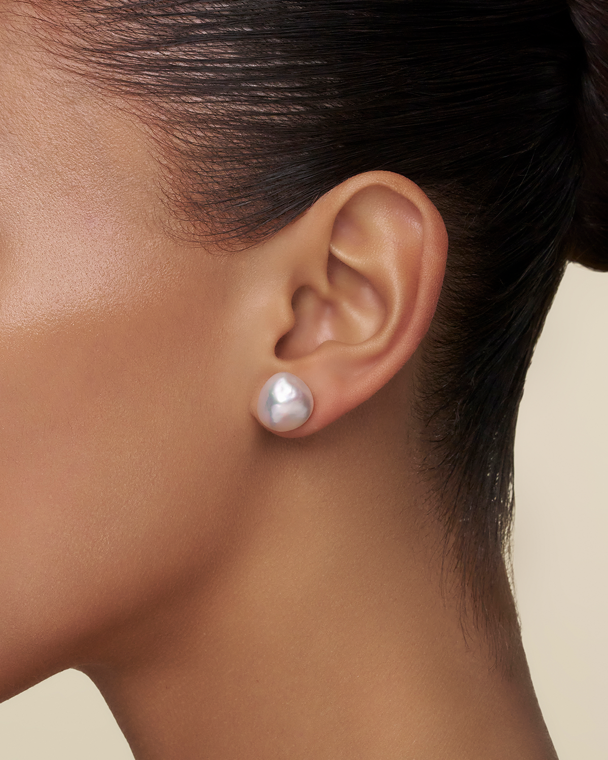 Keshi Pearl Stud Earrings C00E40YKQ12